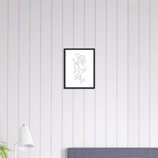 Canvanation Print Material 30x40 cm / 12x16″ Tableau Couple Échos de l'Intimité