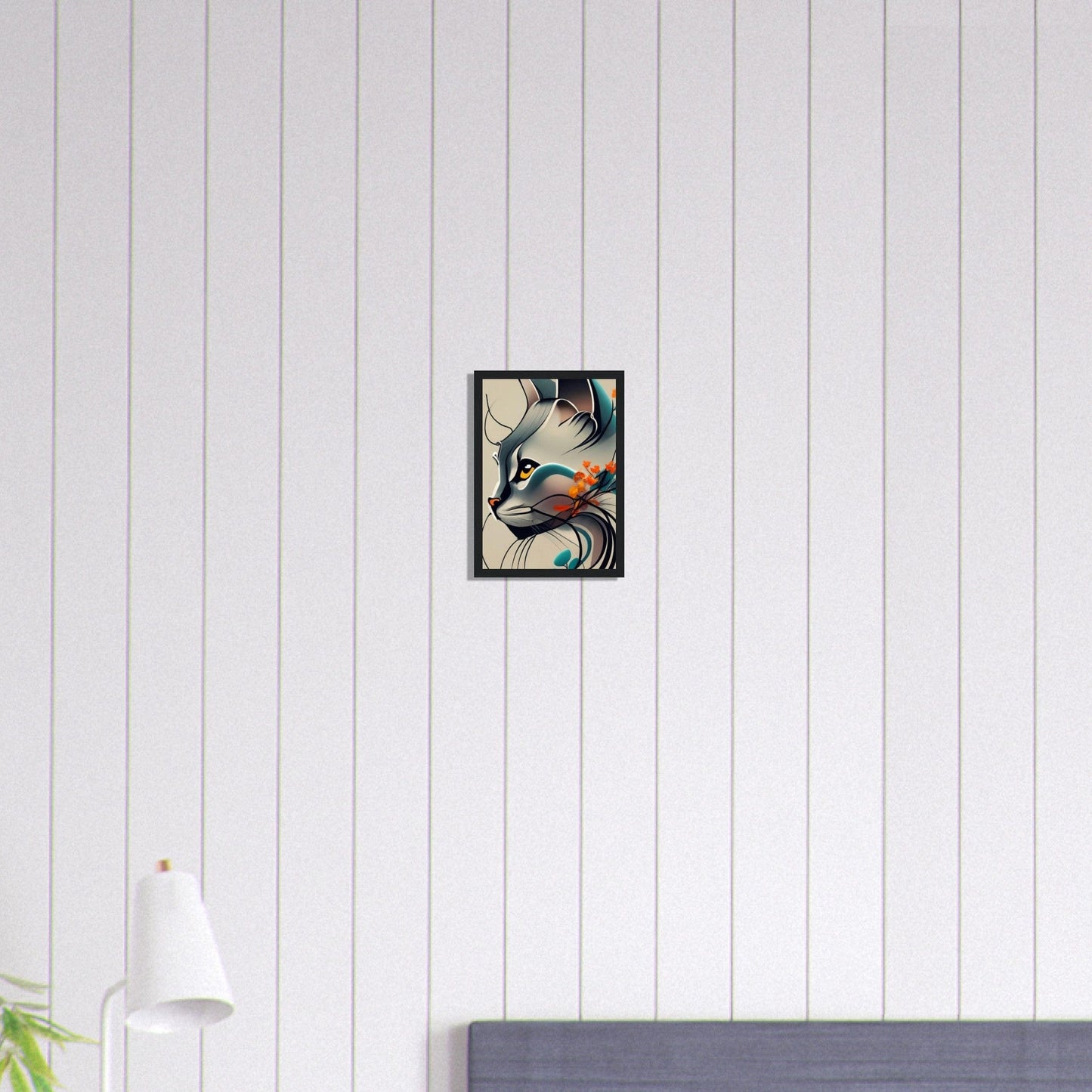 Canvanation Print Material A4 21x29.7 cm / 8x12″ Tableau Chat Pop Art Moderne