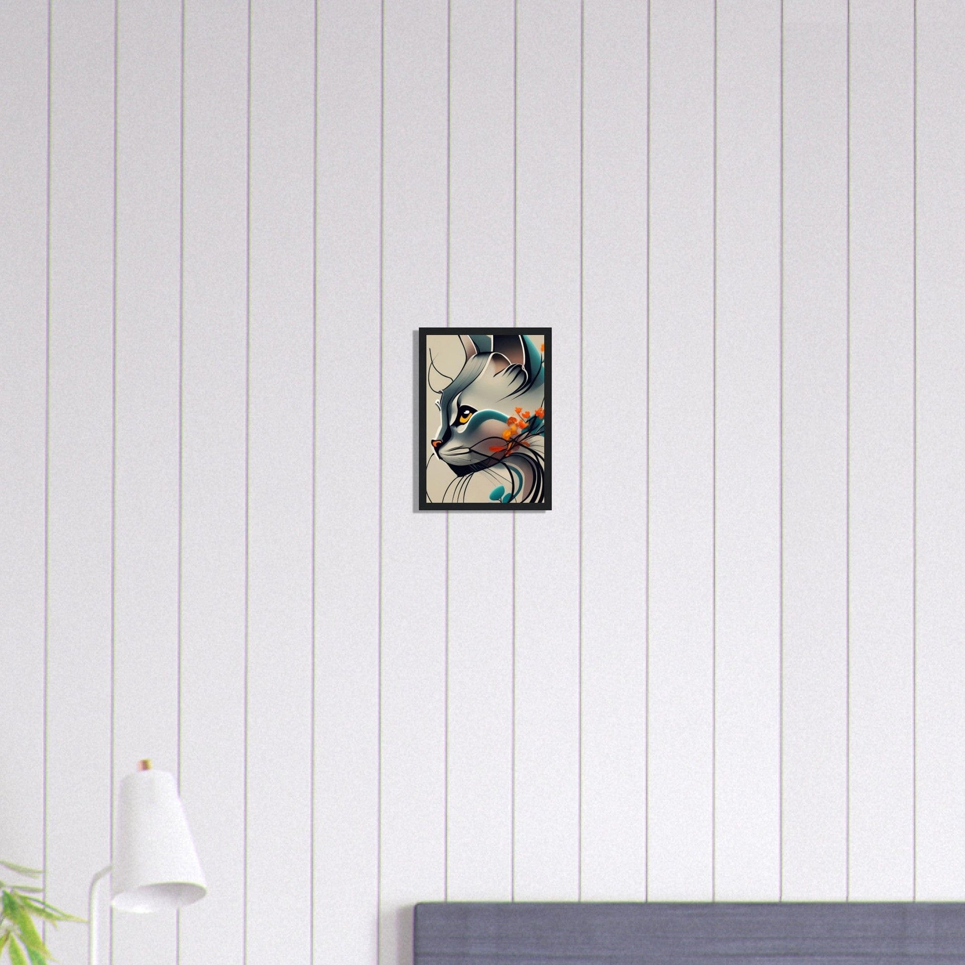 Canvanation Print Material A4 21x29.7 cm / 8x12″ Tableau Chat Pop Art Moderne