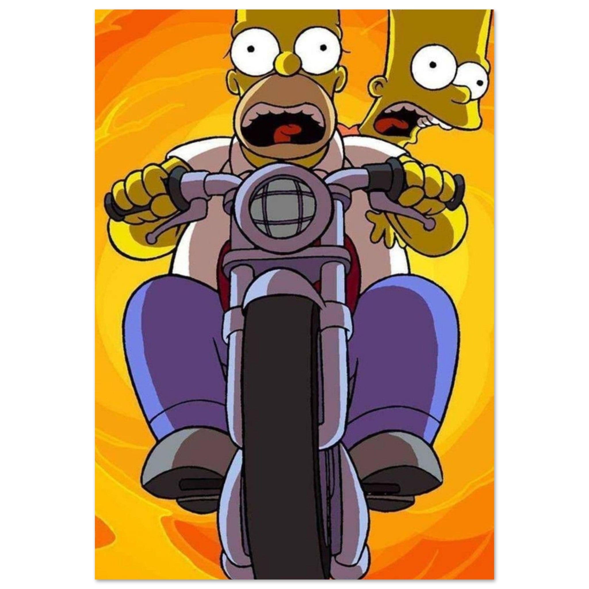 Canvanation Print Material 70x100 cm / 28x40″ / Poster Poster Et Tableau Bart Et Homer