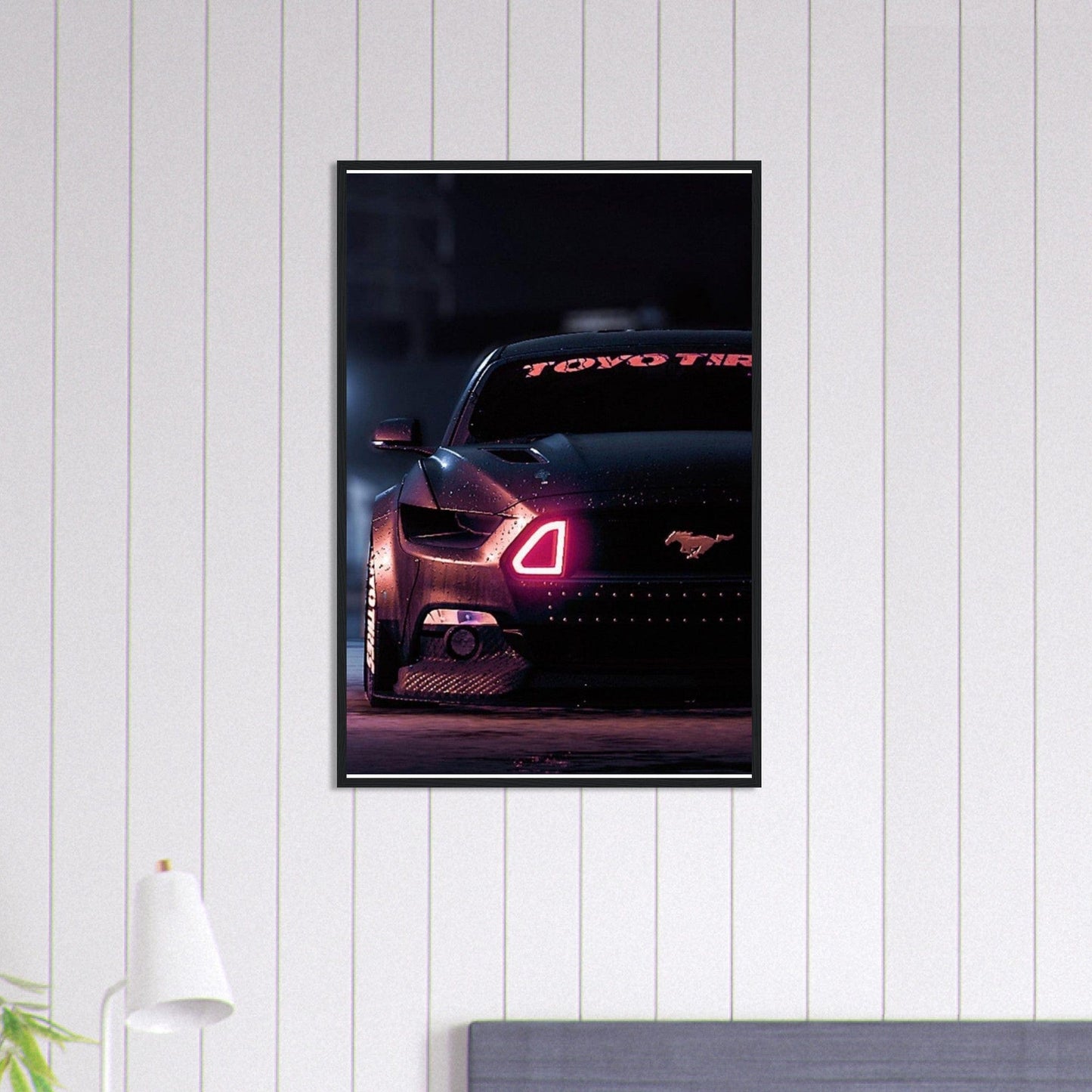 Canvanation Print Material 60x90 cm / 24x36″ Tableau Voiture Mustang Shelby Gt500