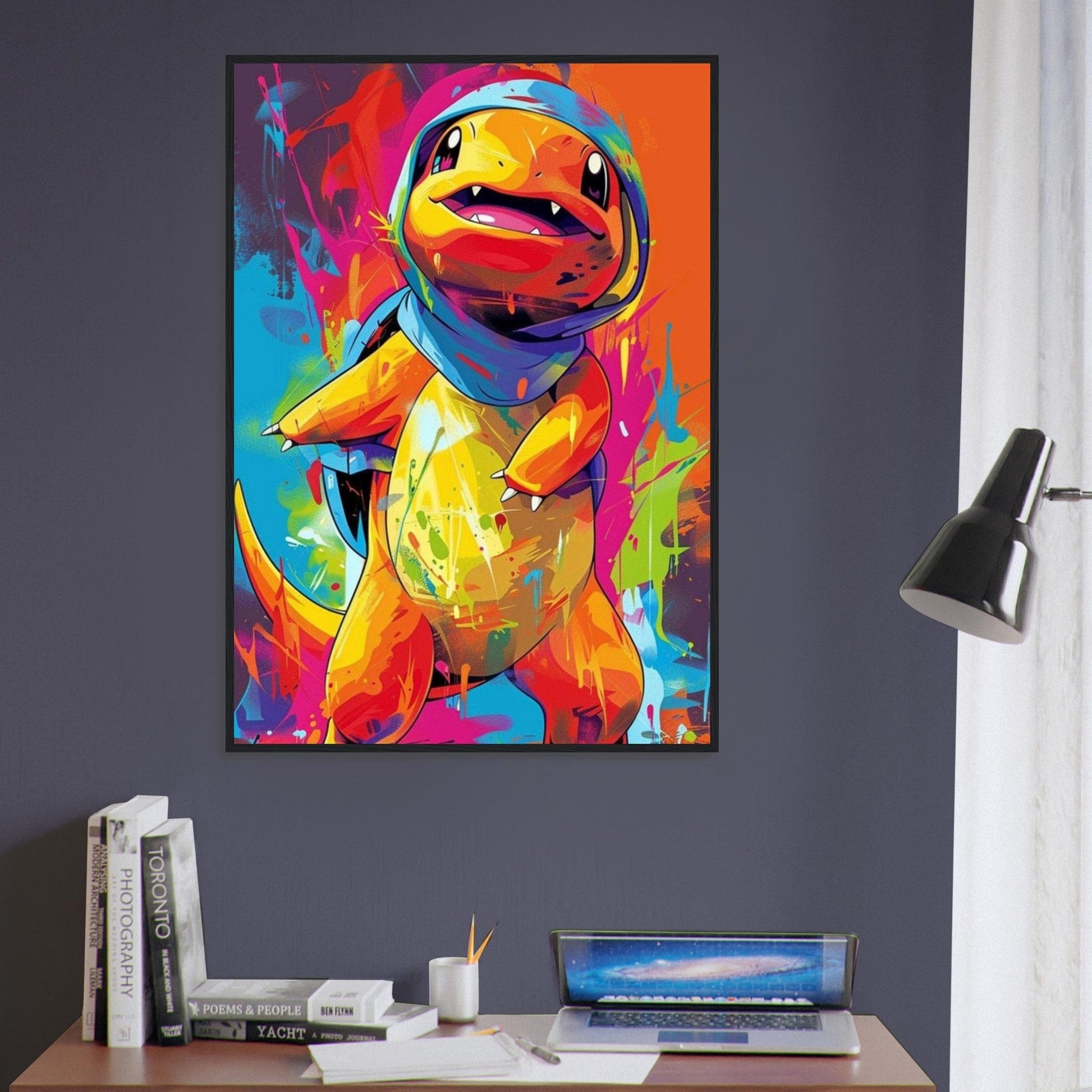 Canvanation Print Material Tableau Pokémon Dessin Salameche