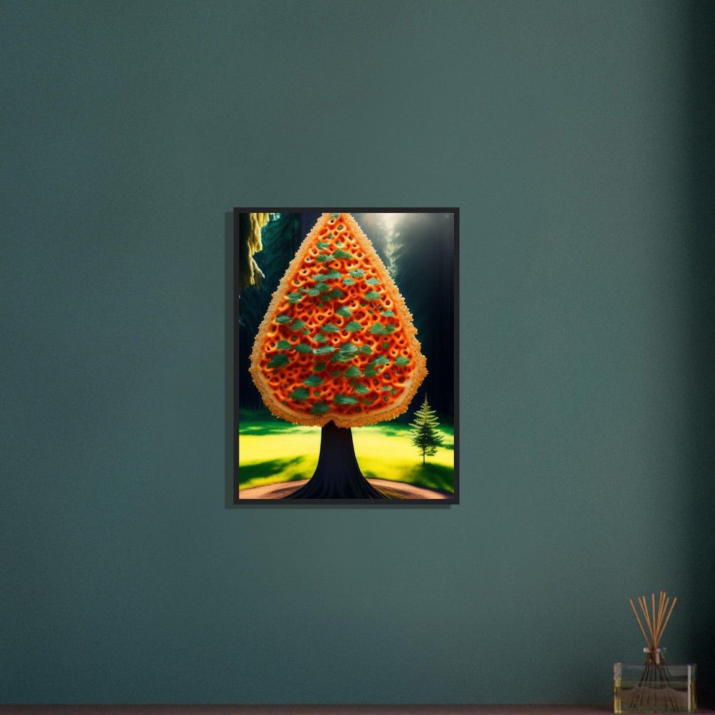 Canvanation Print Material Tableau Arbre De Vie Rouge