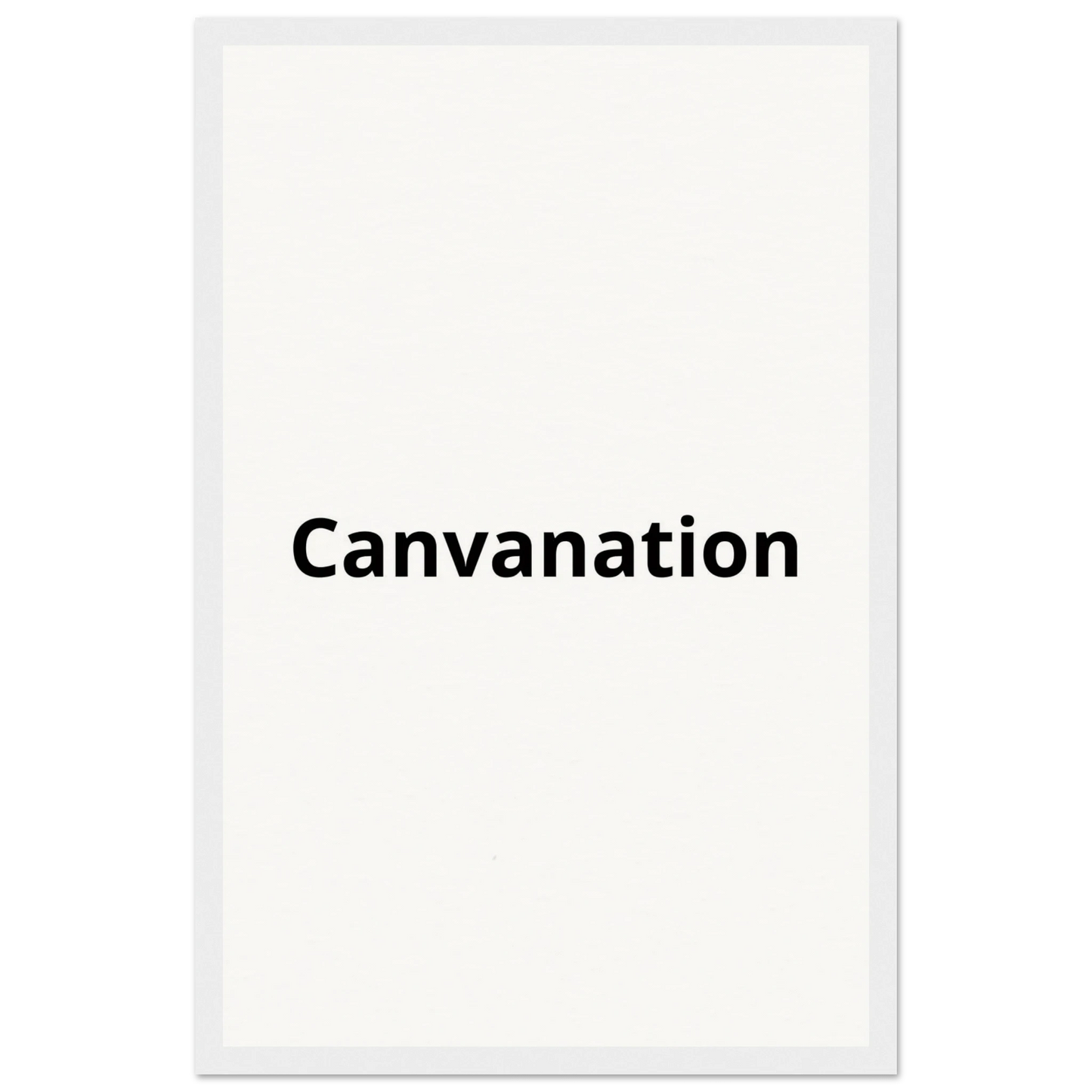 Canvanation Print Material 28x43  cm / XL (11x17″) / Cadre blanc Tableau Personnalisé