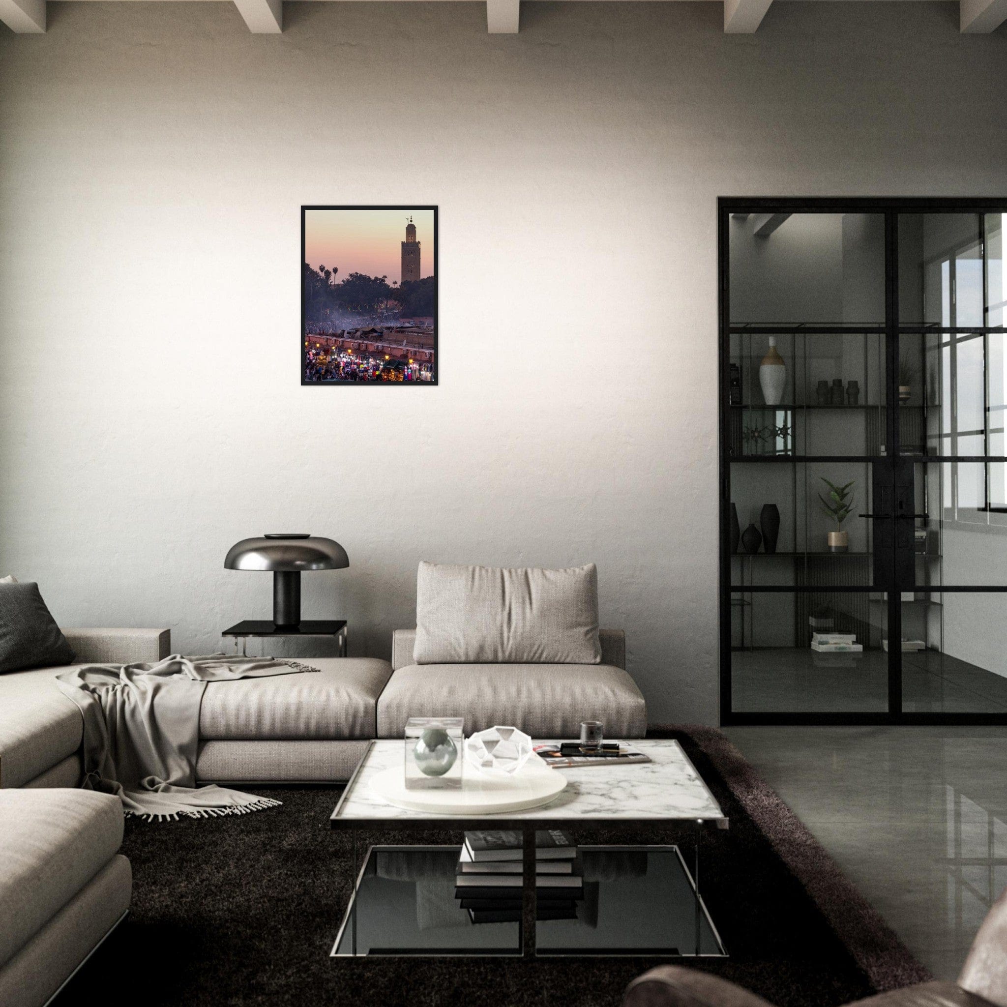 Canvanation Print Material Paysage Marocain En Peinture