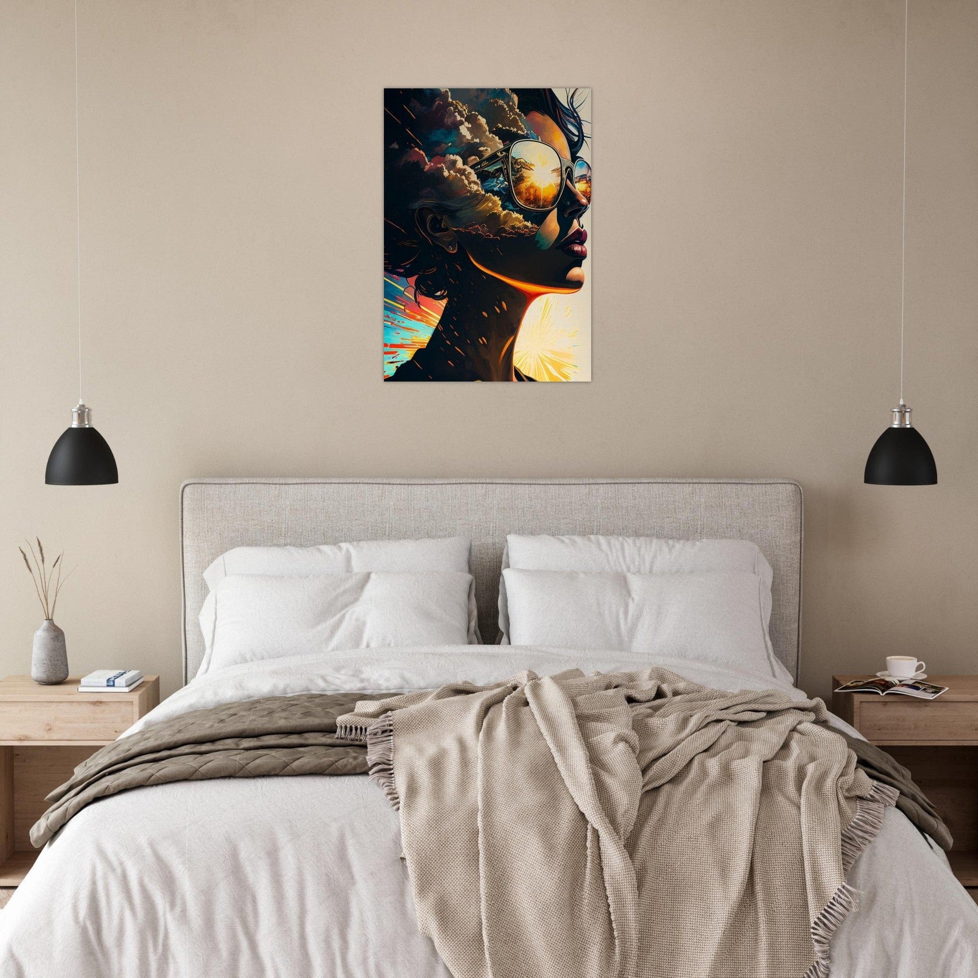 Gelato Print Material Poster Portrait Femme Ia