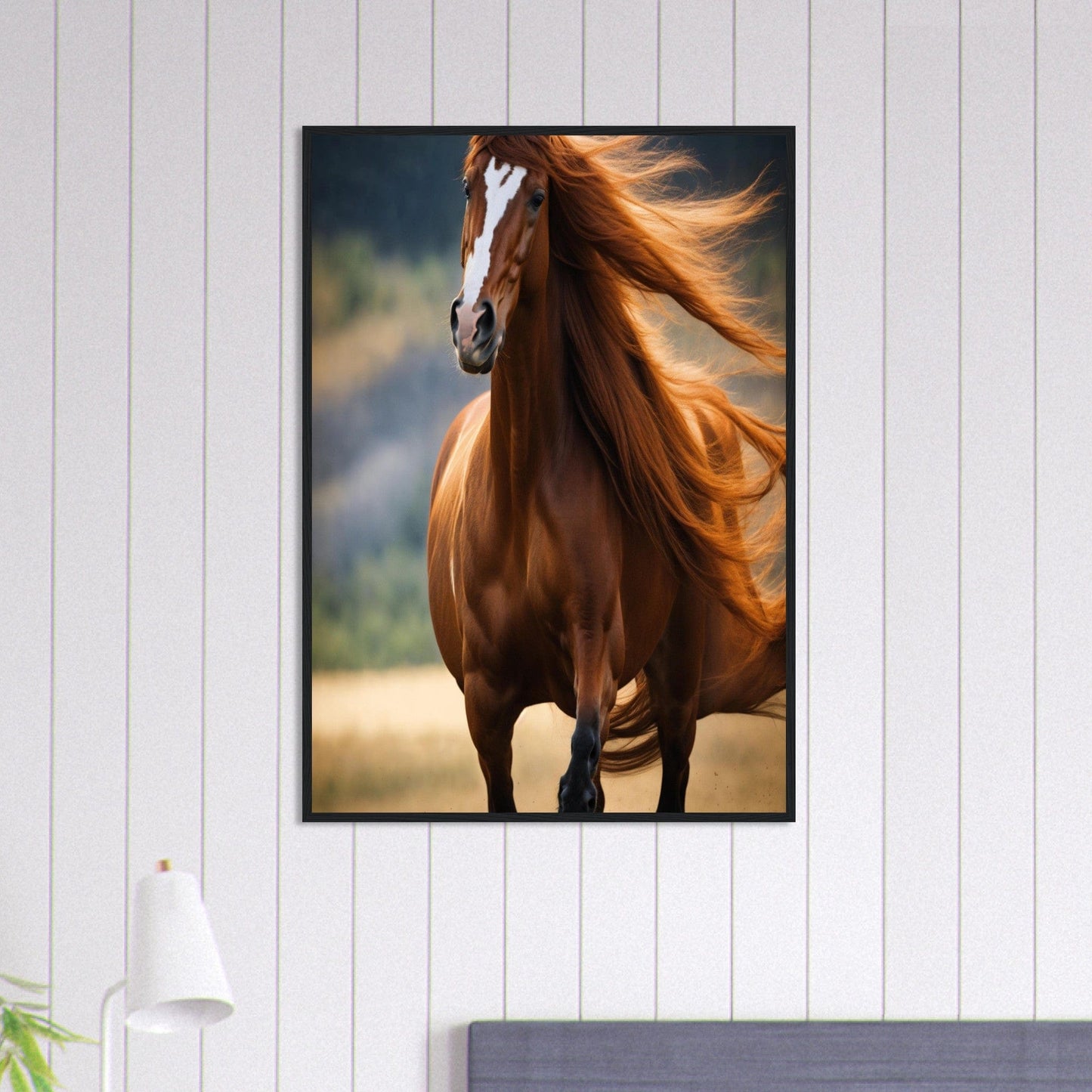 Canvanation Print Material 70x100 cm / 28x40″ Tableau Cheval L'Âme Équestre