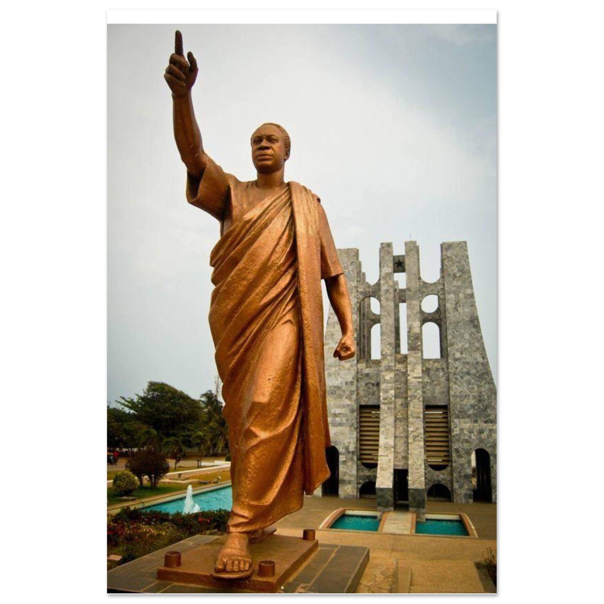 Gelato Print Material 60x90 cm / 24x36″ Affiche Africain Mémorial Accra