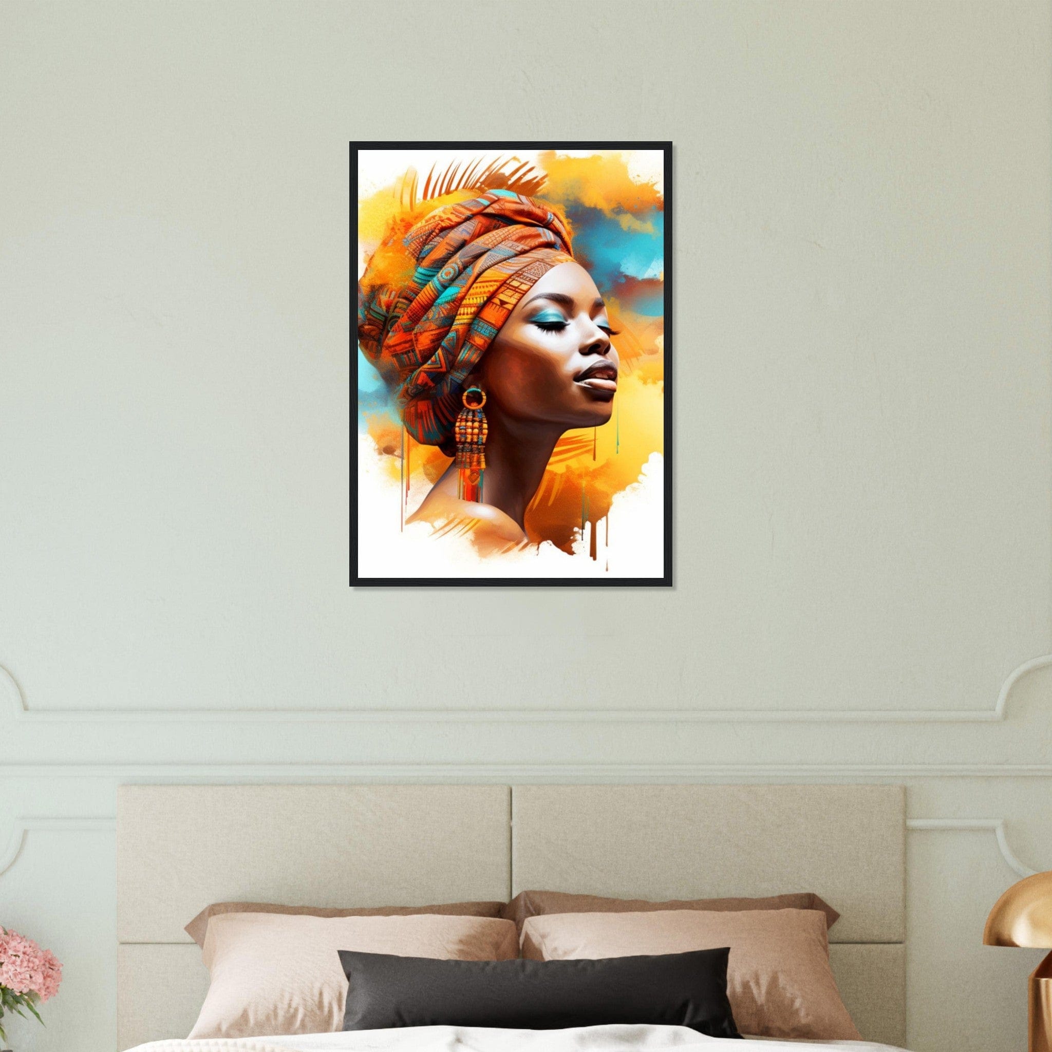 Canvanation Print Material 50x70 cm / 20x28″ Art Africain peinture Femme
