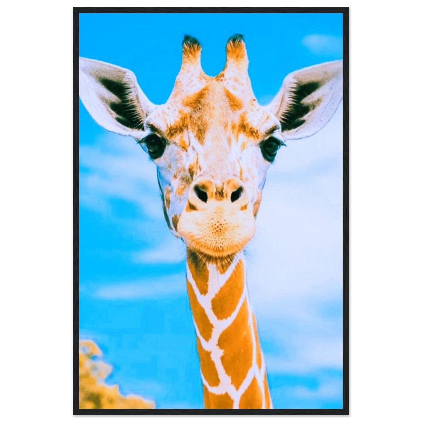 Gelato Print Material 60x90 cm / 24x36″ Tableau Girafe Avec Cadre