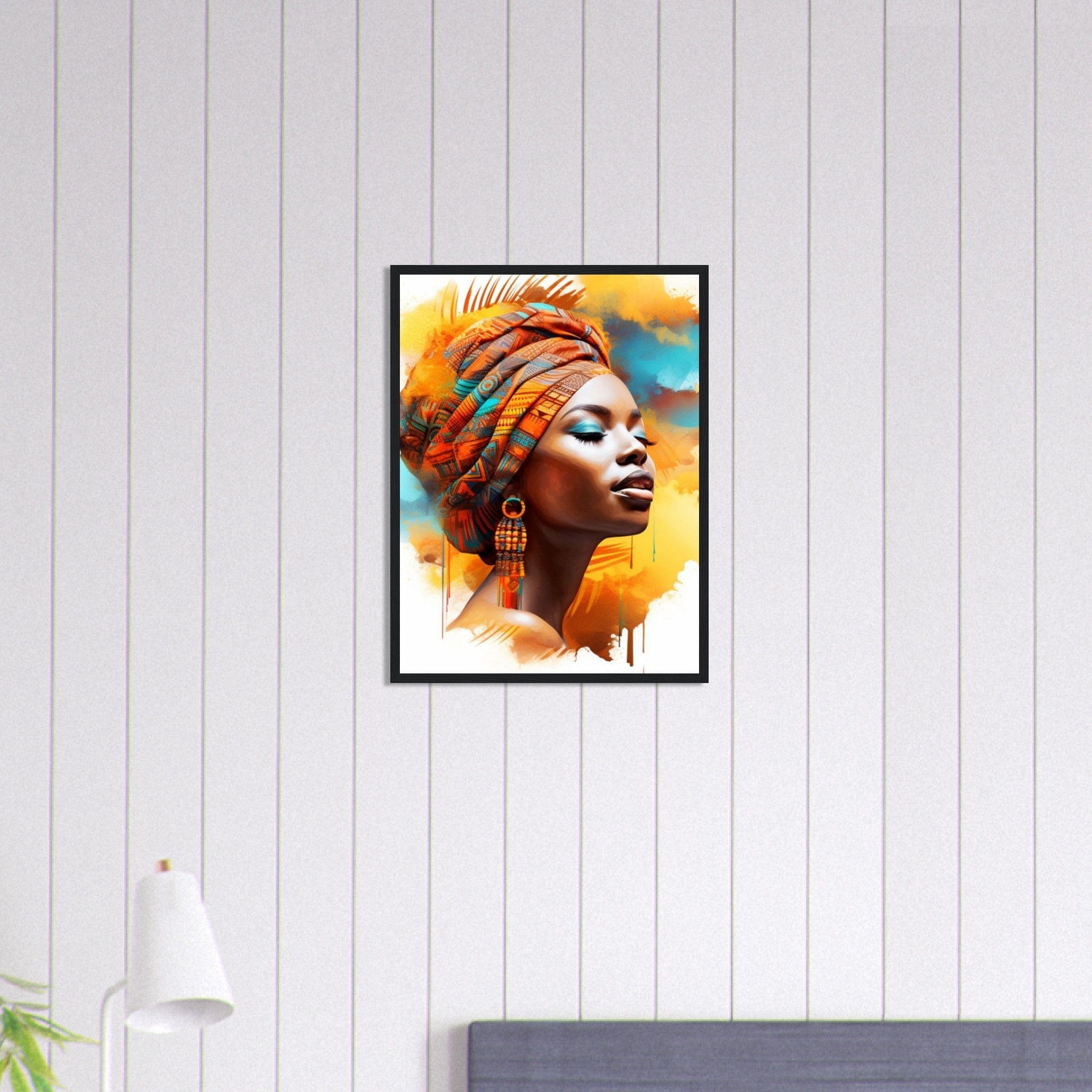 Canvanation Print Material Art Africain peinture Femme