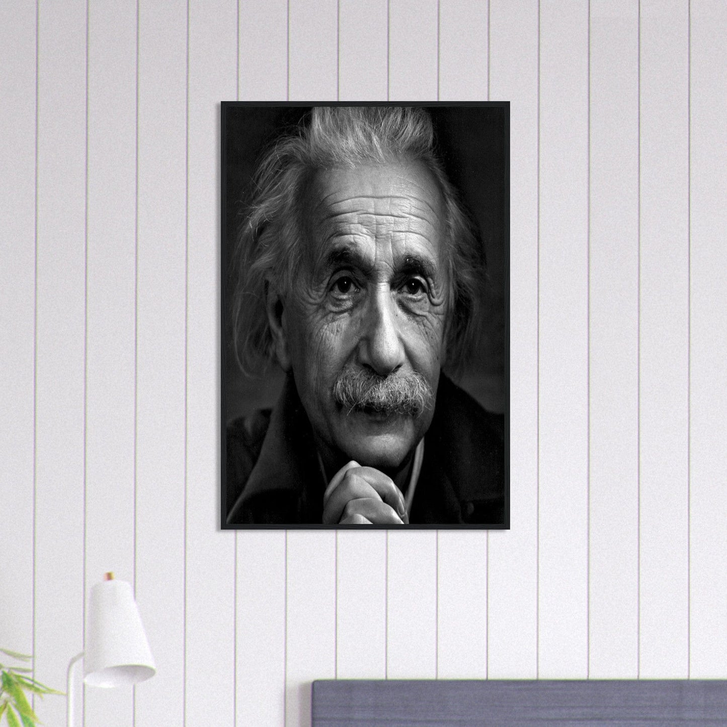 Canvanation Print Material 60x90 cm / 24x36″ Tableau Photo Noir Et Blanc-Portrait-Einstein