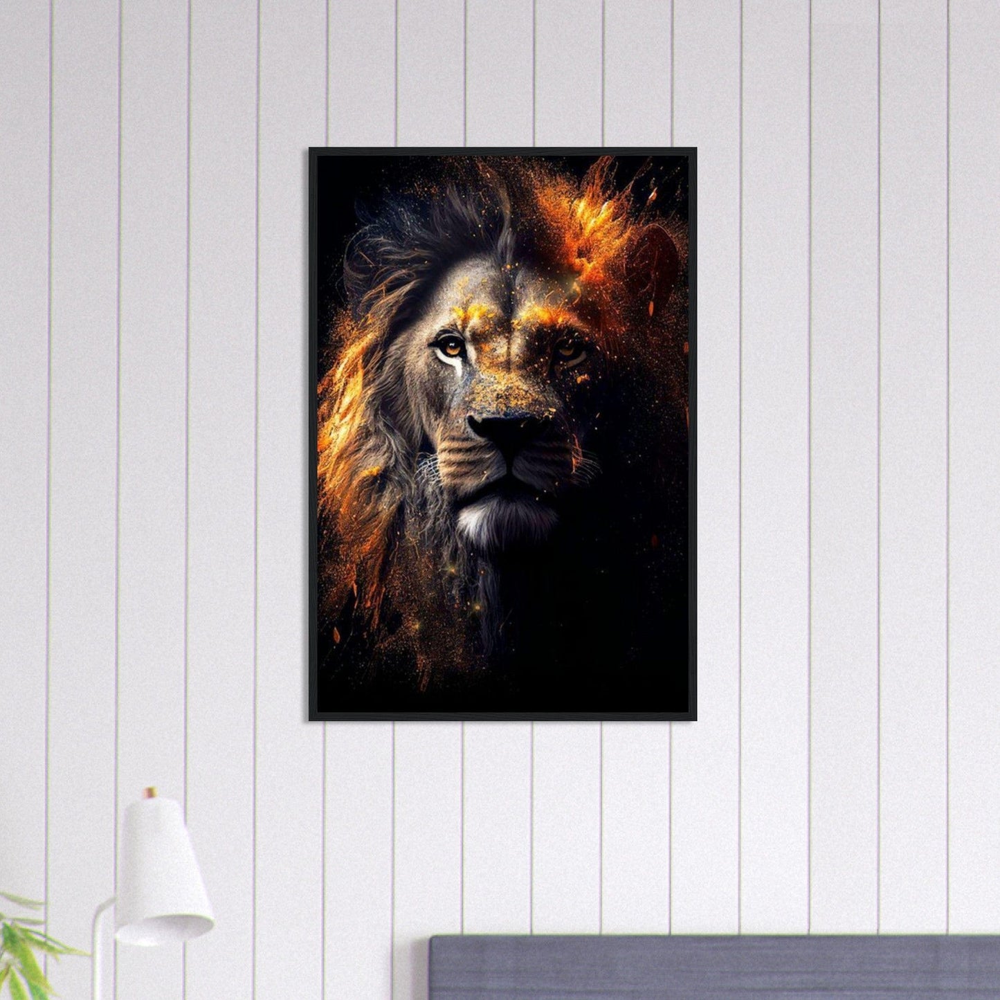 Canvanation Print Material 60x90 cm / 24x36″ Tableau Lion Coloré