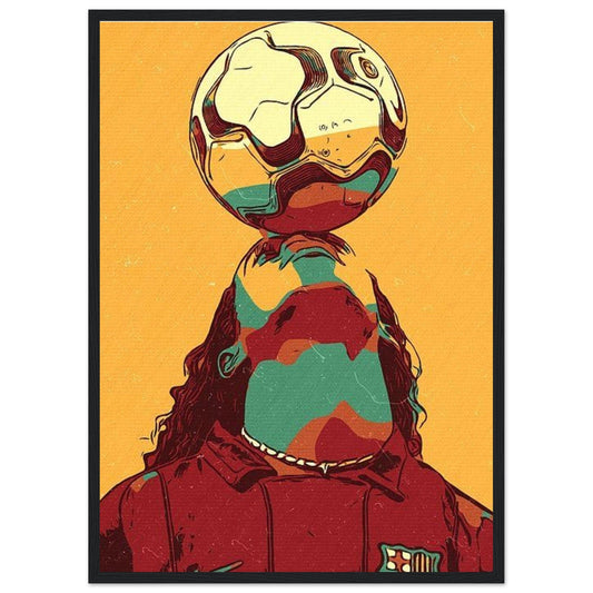 Canvanation Print Material 50x70 cm / 20x28″ Tableau Foot Ronaldhino