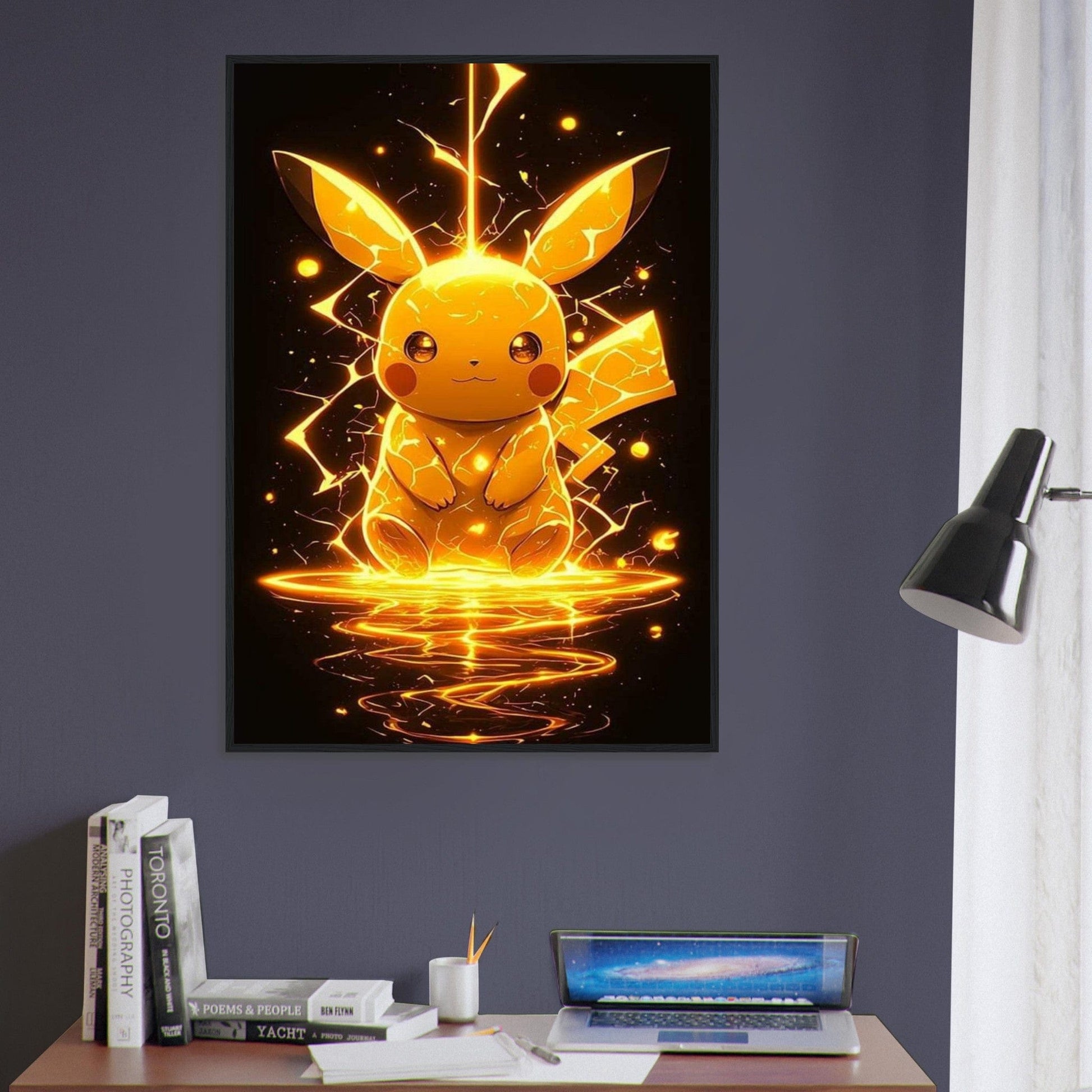 Canvanation Print Material Tableau Pokémon Eclair - Chambre Enfant