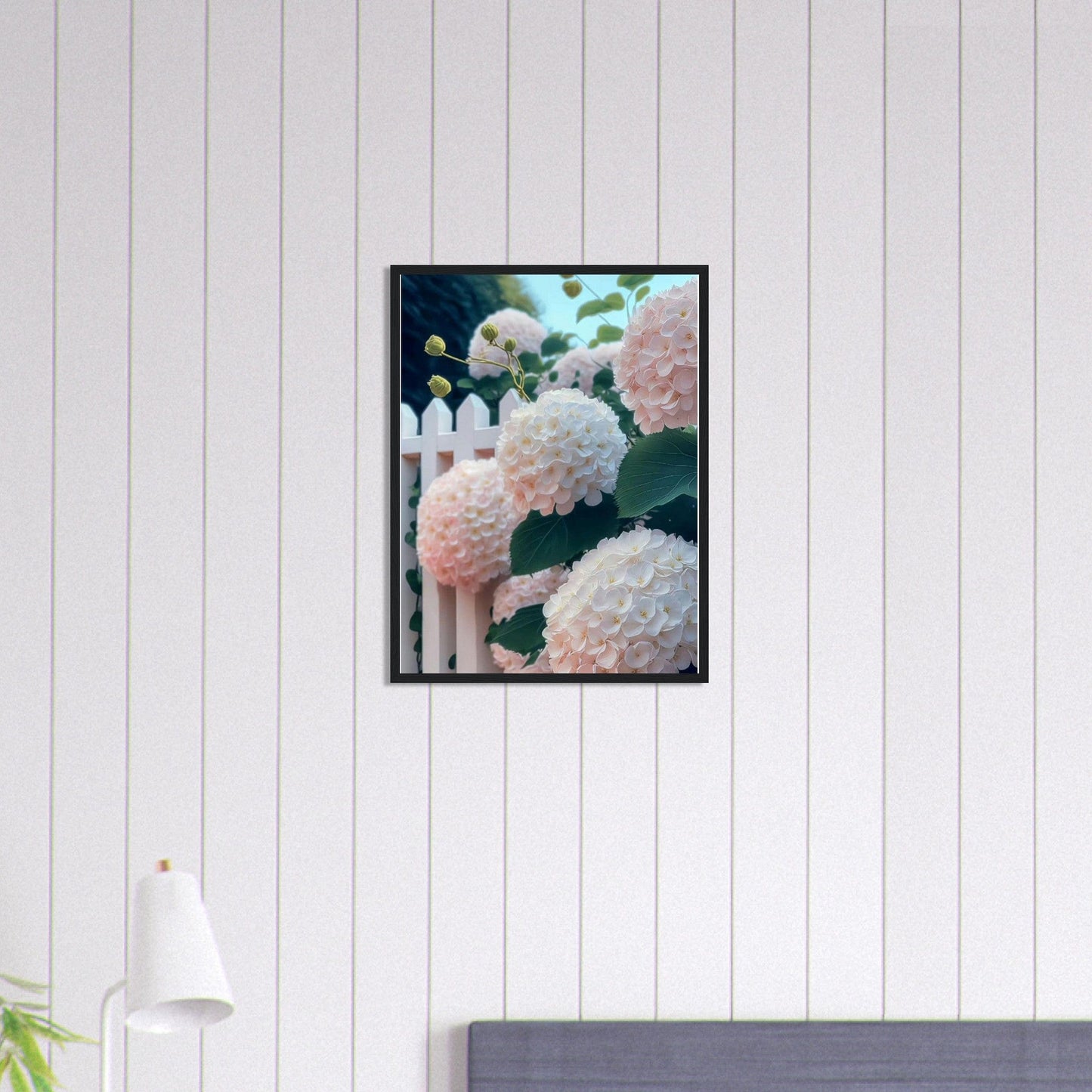 Canvanation Print Material 45x60 cm / 18x24″ Tableau Floral Blanc