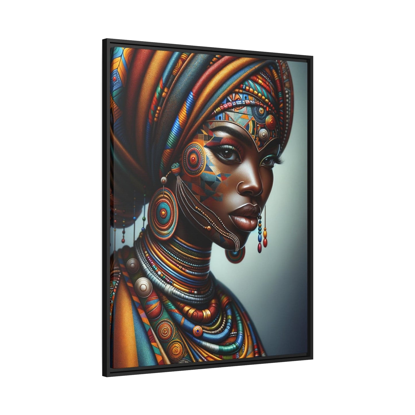 Printify Canvas Tableau "La grâce et l'audace : Portraits de femmes africaines dans toute leur splendeur"