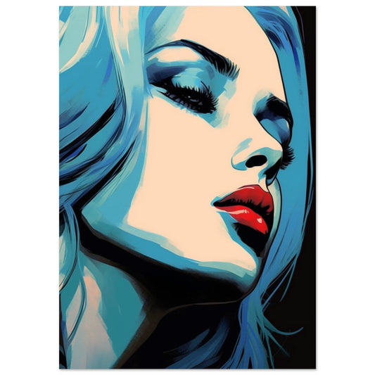 Gelato Print Material A0 (84.1 x 118.9  cm) Portrait De Femme Peinture