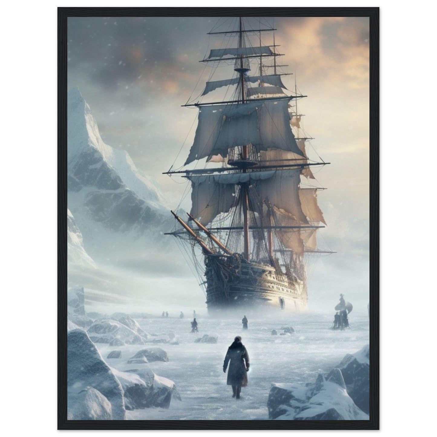 Gelato Print Material Tableau Bateau Tempête