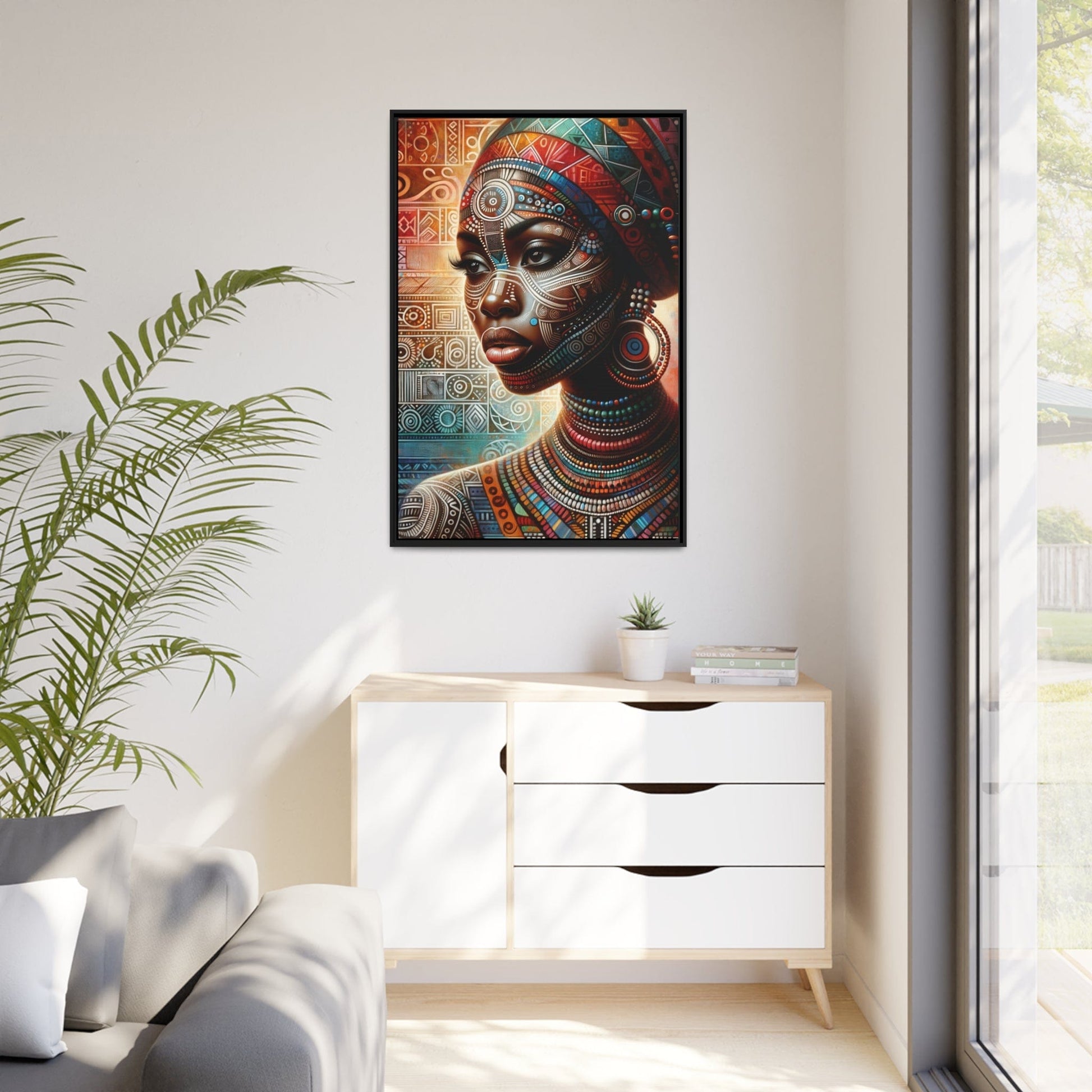 Printify Canvas Tableau "Femmes africaines: Puissance, Beauté et Résilience"