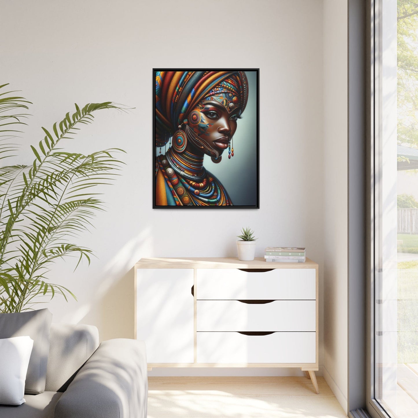 Printify Canvas Tableau "La grâce et l'audace : Portraits de femmes africaines dans toute leur splendeur"