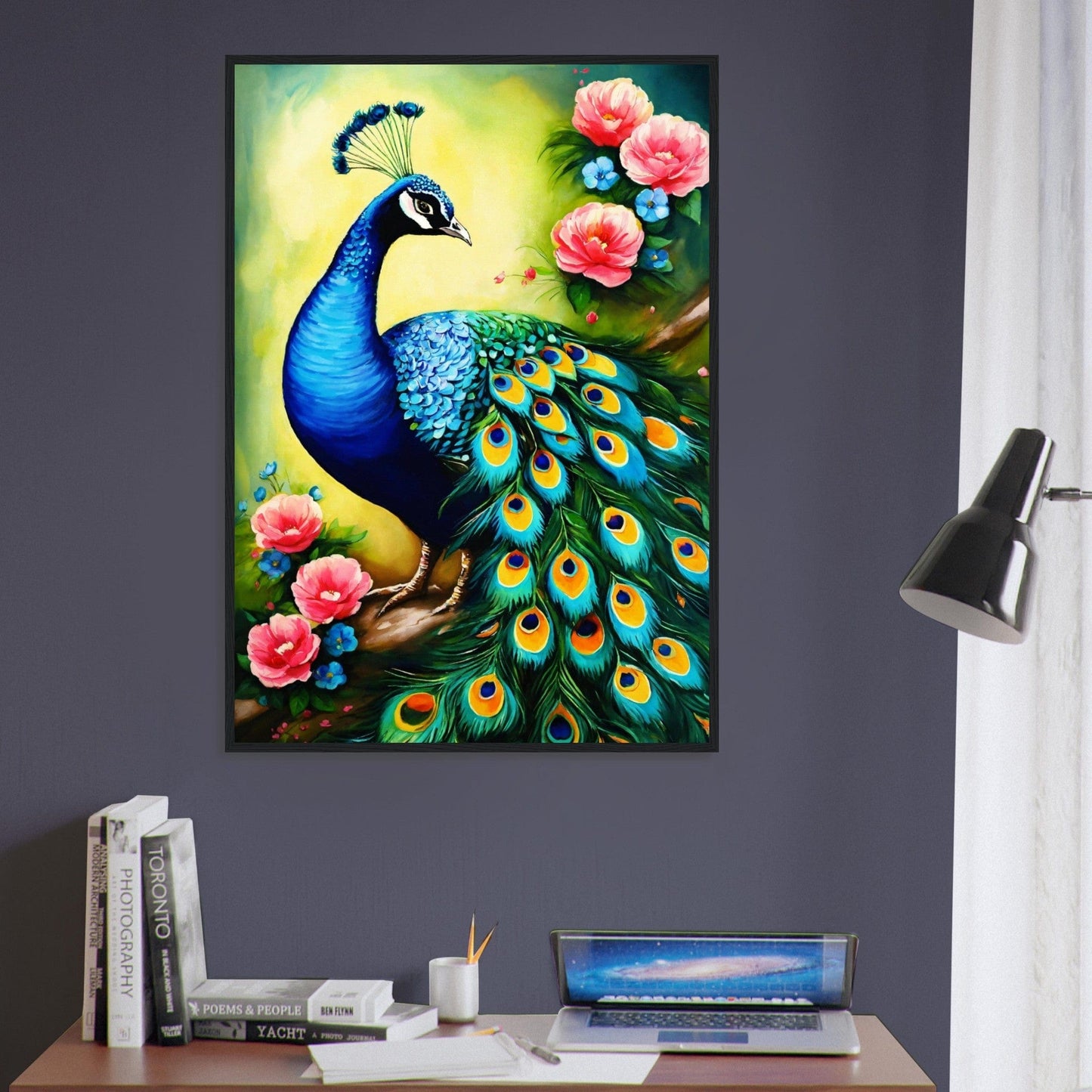 Canvanation Print Material Tableau Paon Parade de Beauté