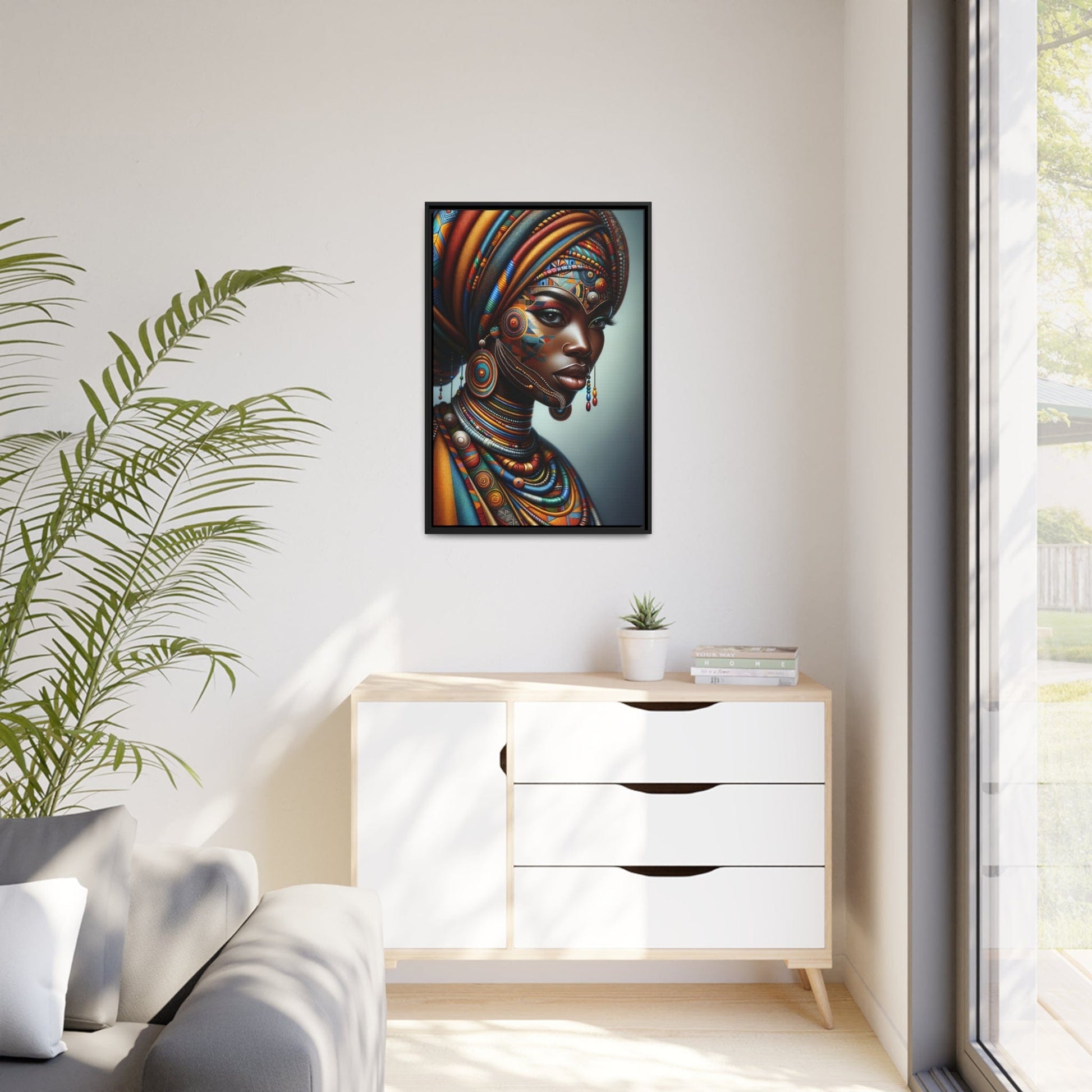 Printify Canvas Tableau "La grâce et l'audace : Portraits de femmes africaines dans toute leur splendeur"
