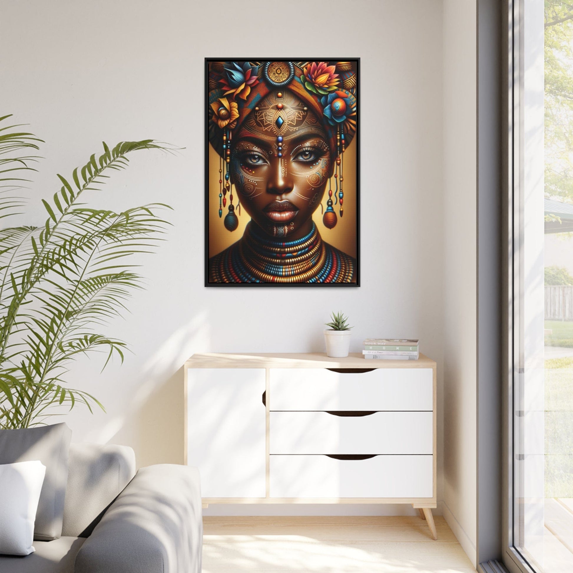 Printify Canvas Tableau La beauté intemporelle de la femme africaine