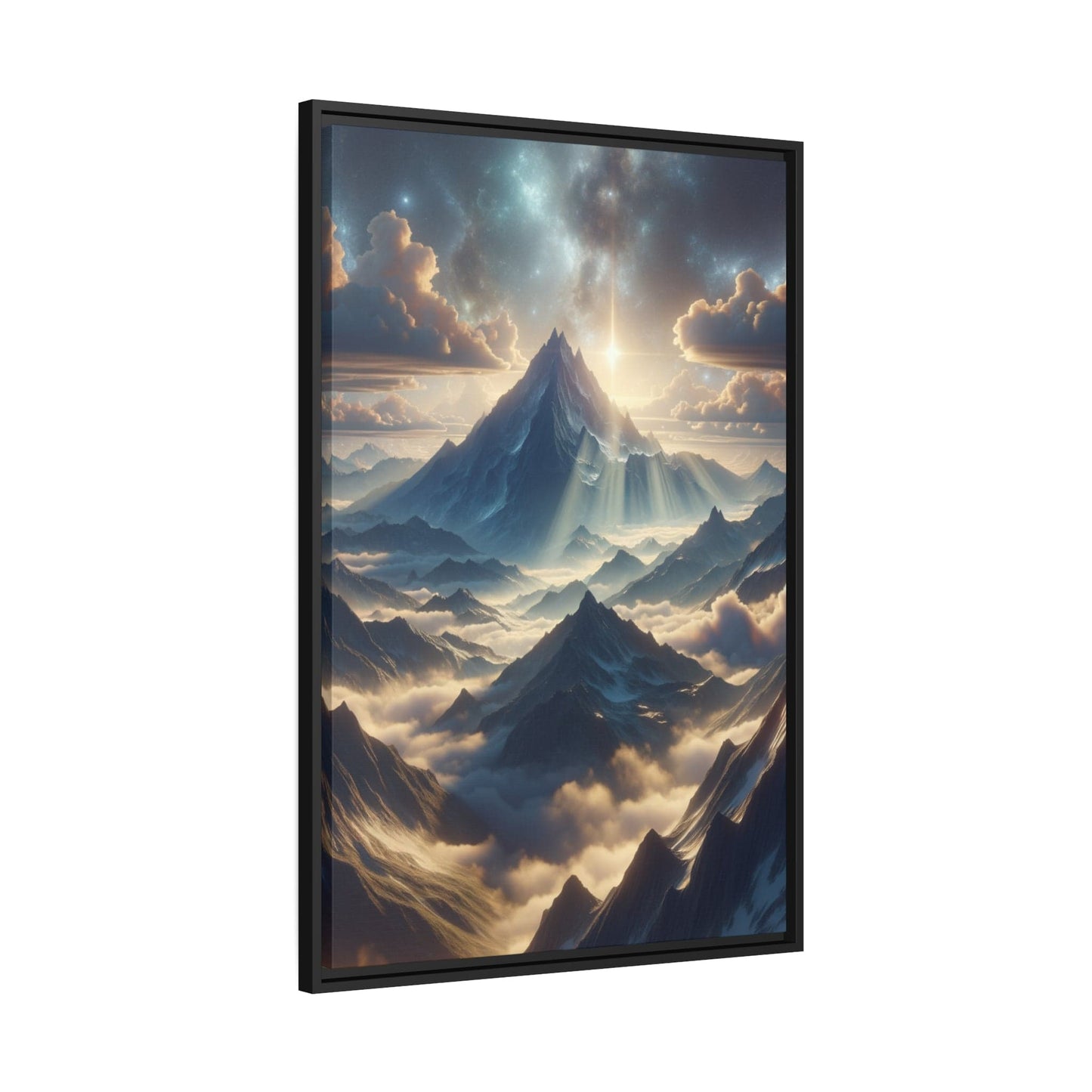 Printify Canvas Tableau "Les sommets majestueux des montagnes : une ode à la grandeur de la nature"