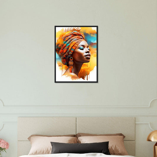 Canvanation Print Material 45x60 cm / 18x24″ Art Africain peinture Femme