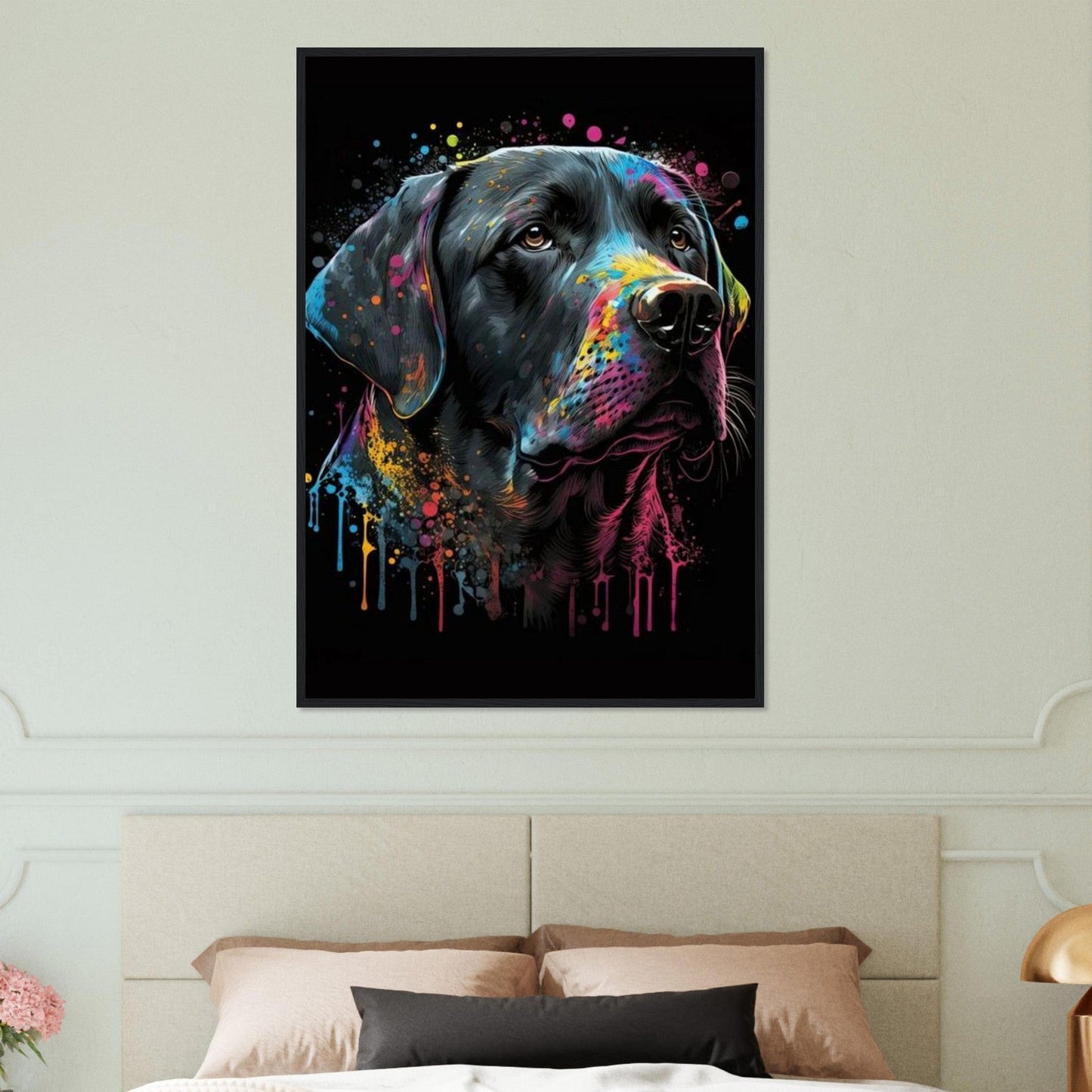 Canvanation Print Material Tableau Chien Pop Art