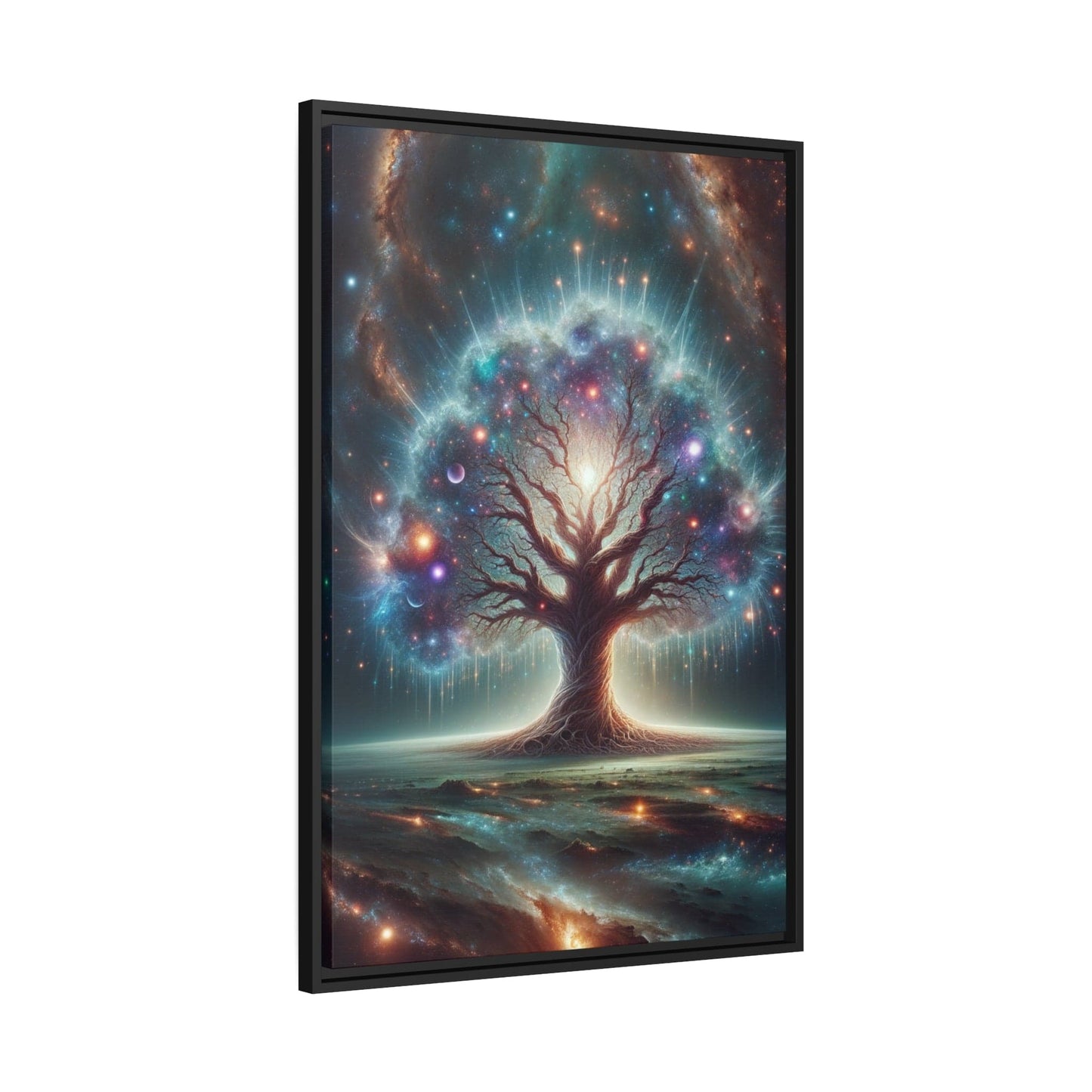 Printify Canvas Tableau Un arbre de vie cosmique