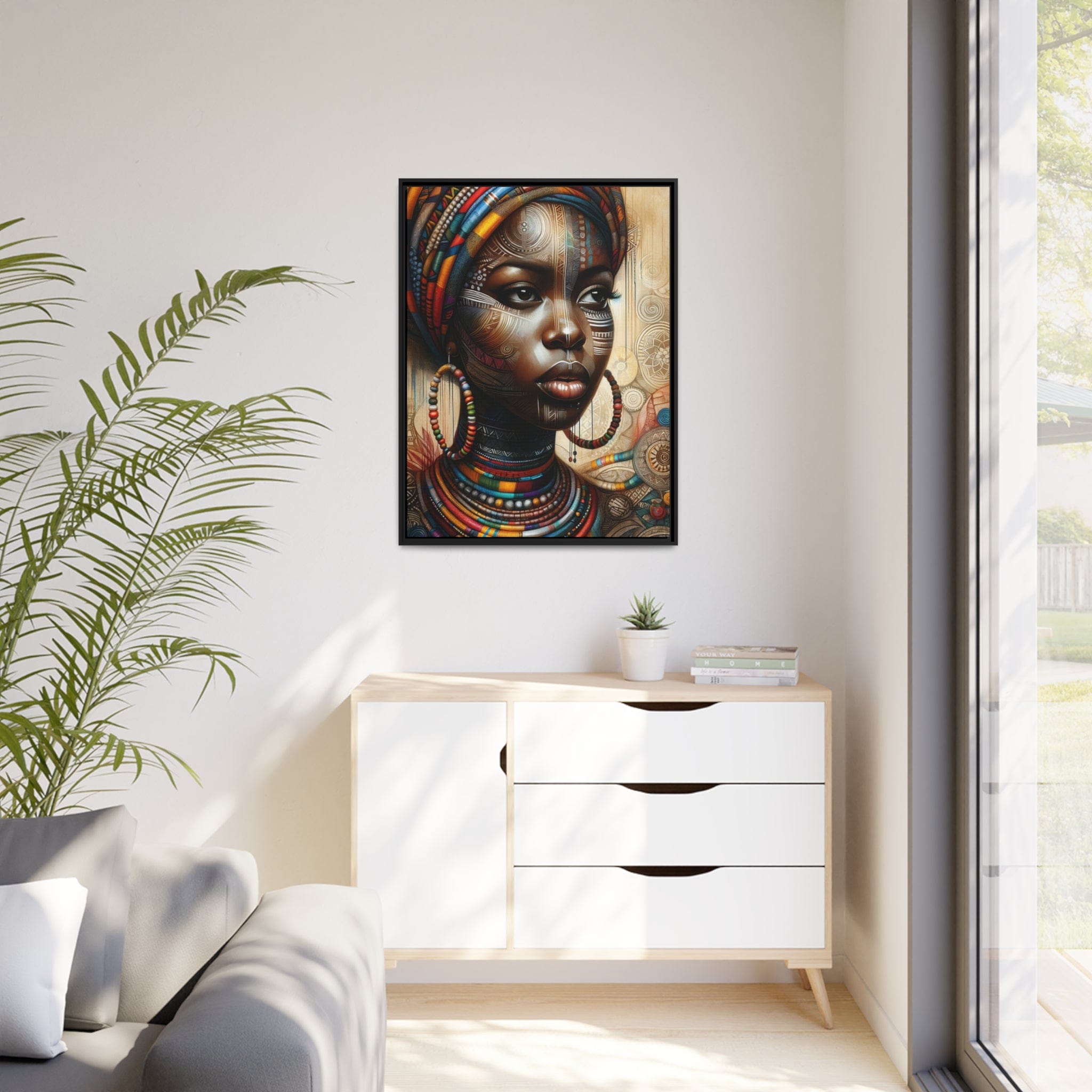 Printify Canvas Tableau "La force et la grâce : Beauté africaine au féminin"