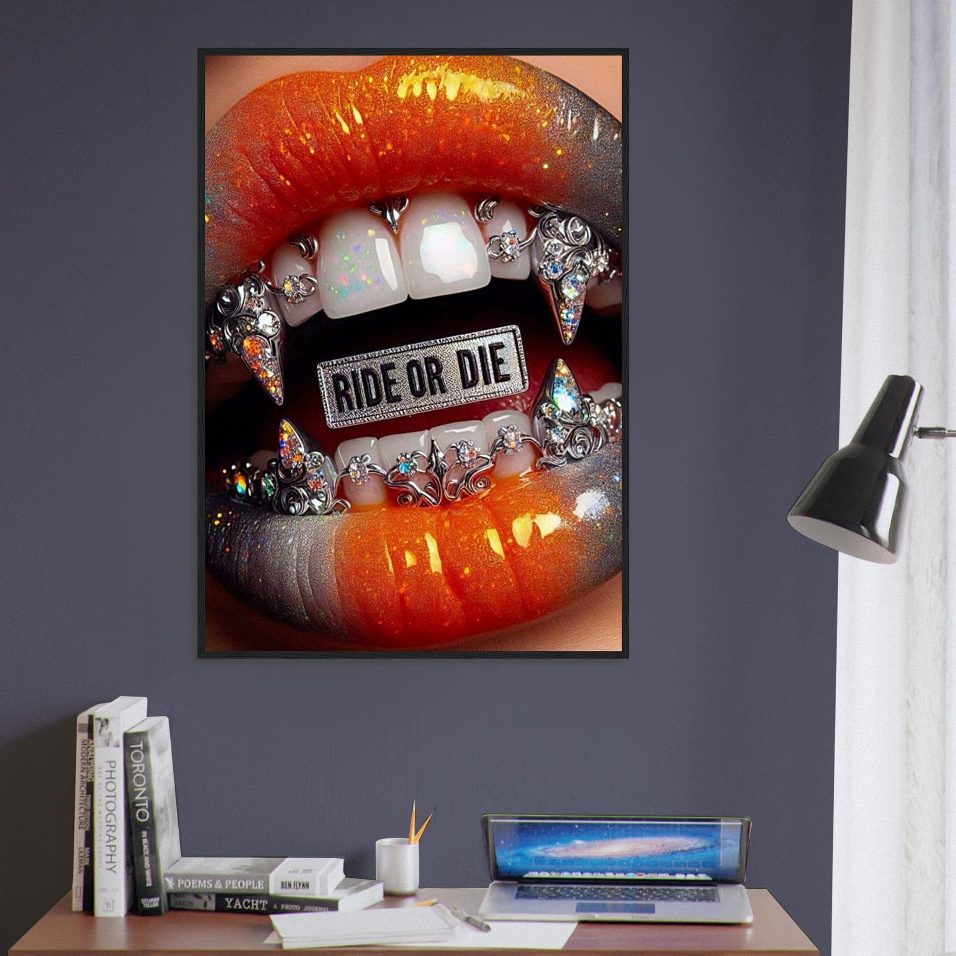 Canvanation Print Material Tableau Levres Ride Or Die