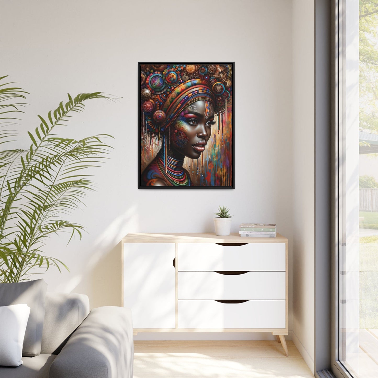 Printify Canvas Tableau La grâce de l'Afrique