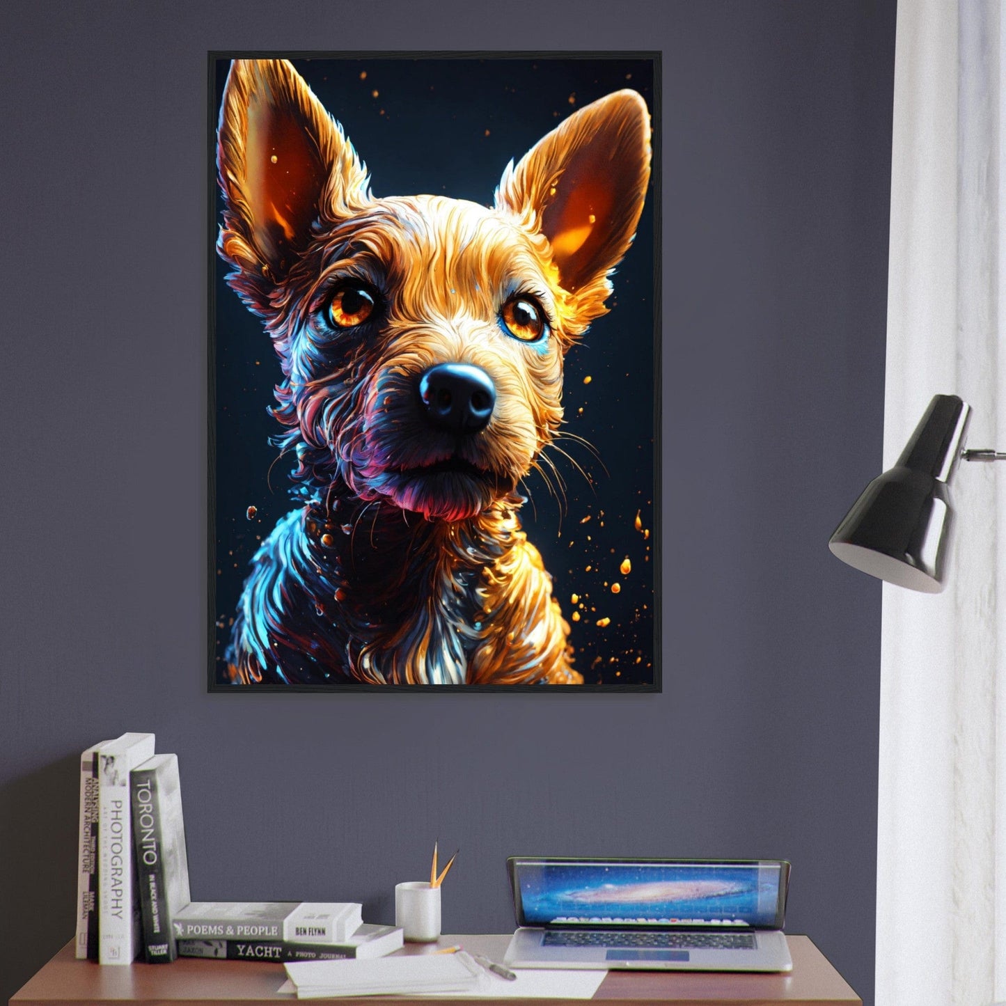 Canvanation Print Material Tableau Chien Force Tranquille