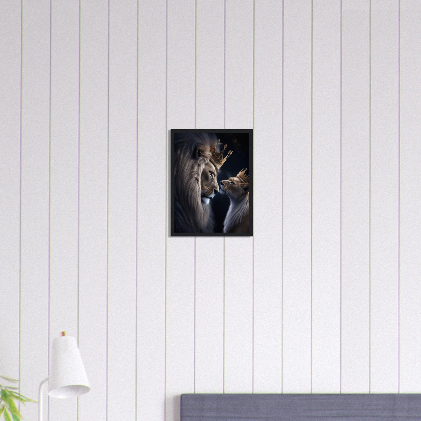 Canvanation Print Material 30x40 cm / 12x16″ Tableau Street Art Lion Et Lionne