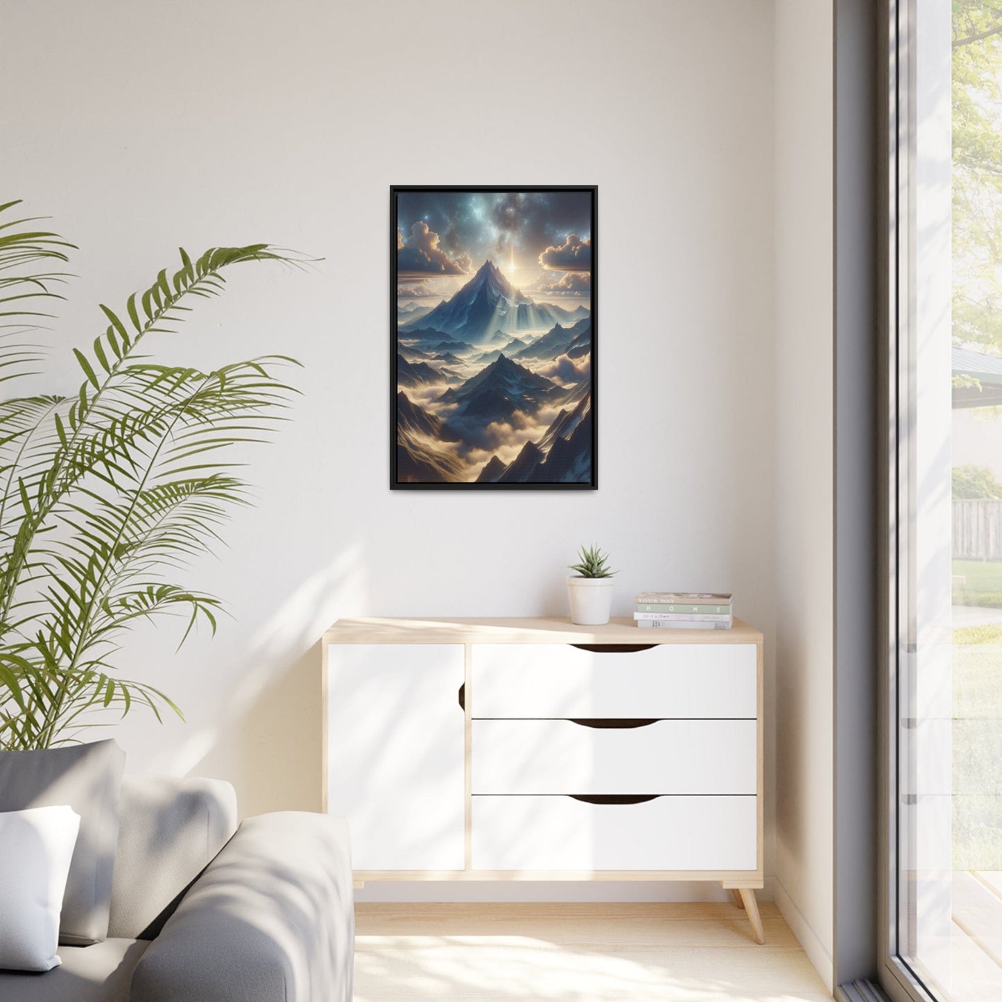 Printify Canvas Tableau "Les sommets majestueux des montagnes : une ode à la grandeur de la nature"