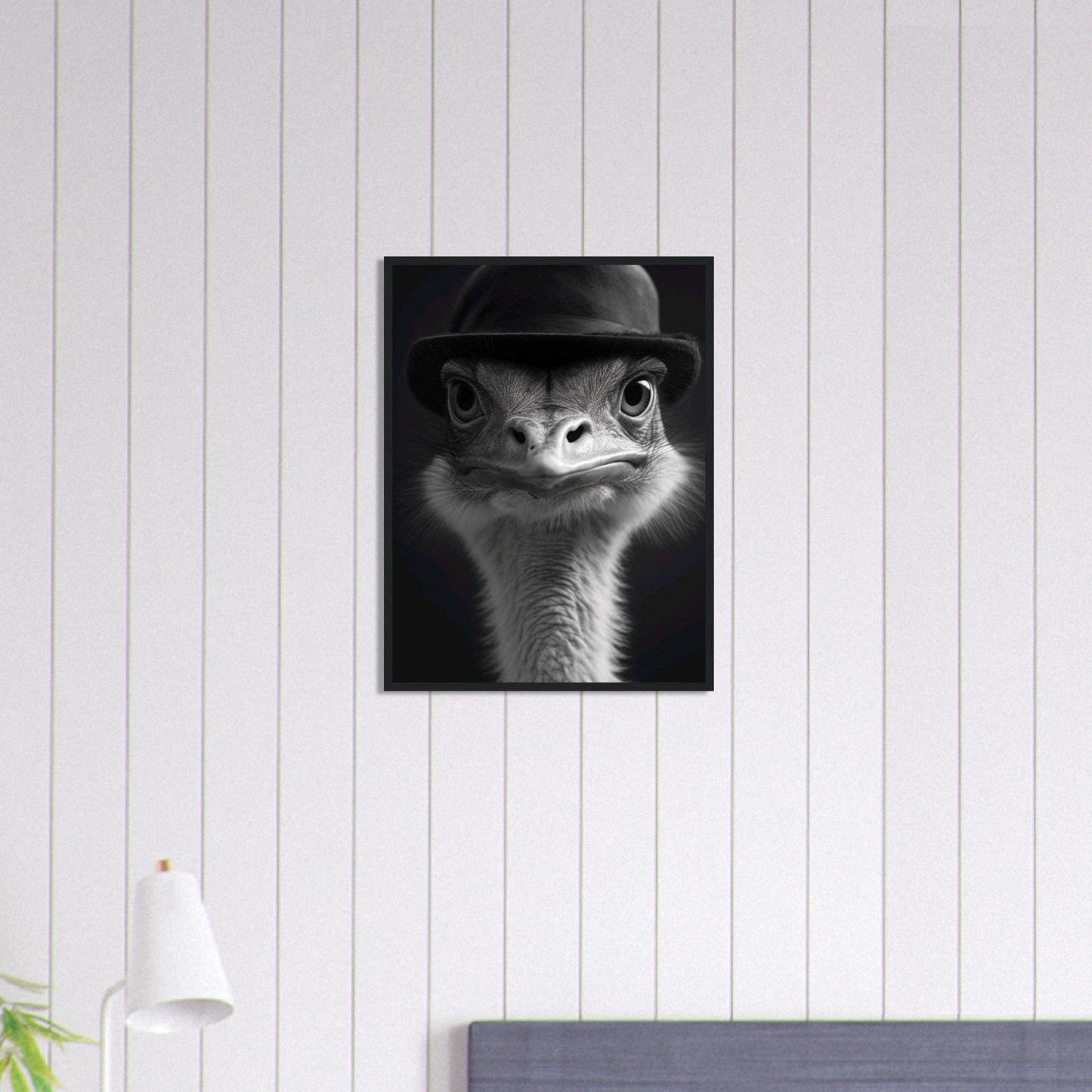 Canvanation Print Material 45x60 cm / 18x24″ Tableau Photo Noir Et Blanc-Animaux-Drole