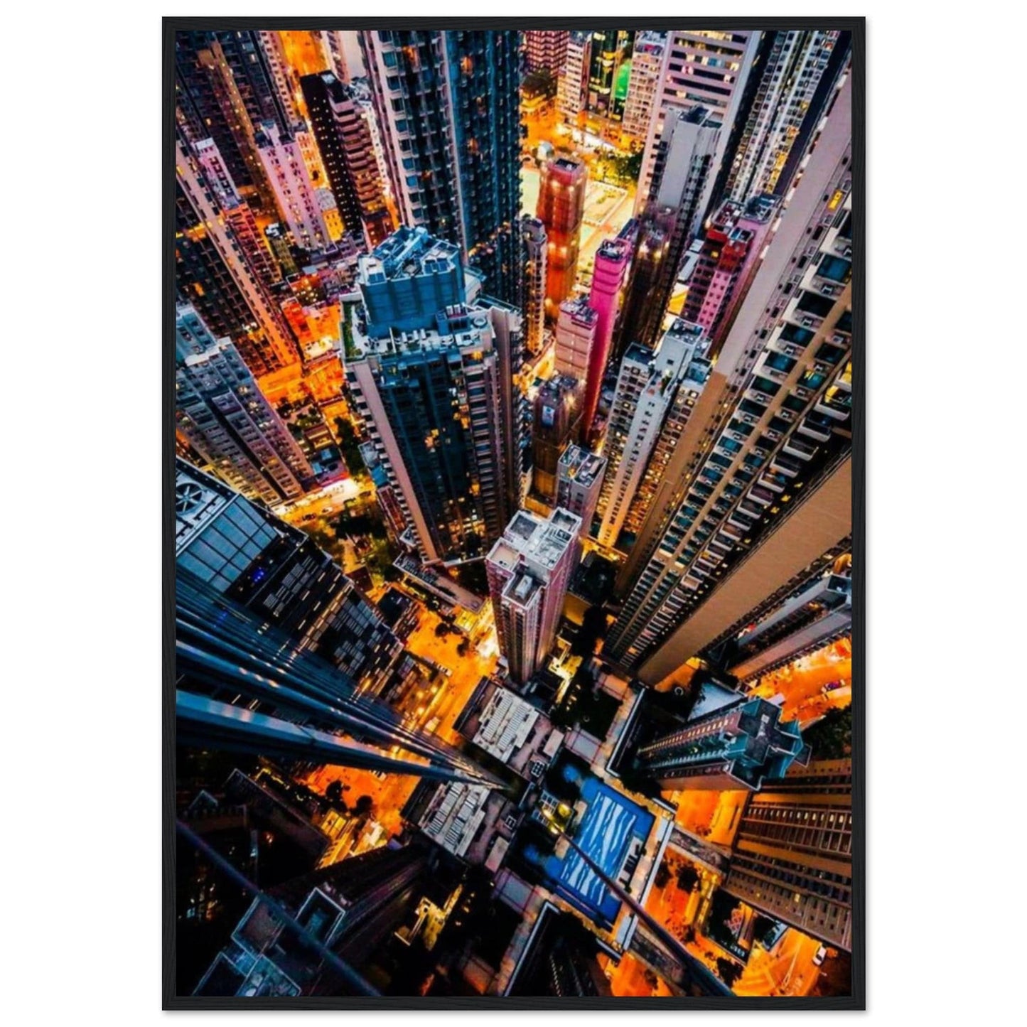 Gelato Print Material 70x100 cm / 28x40″ Tableau Ville New York Nuit