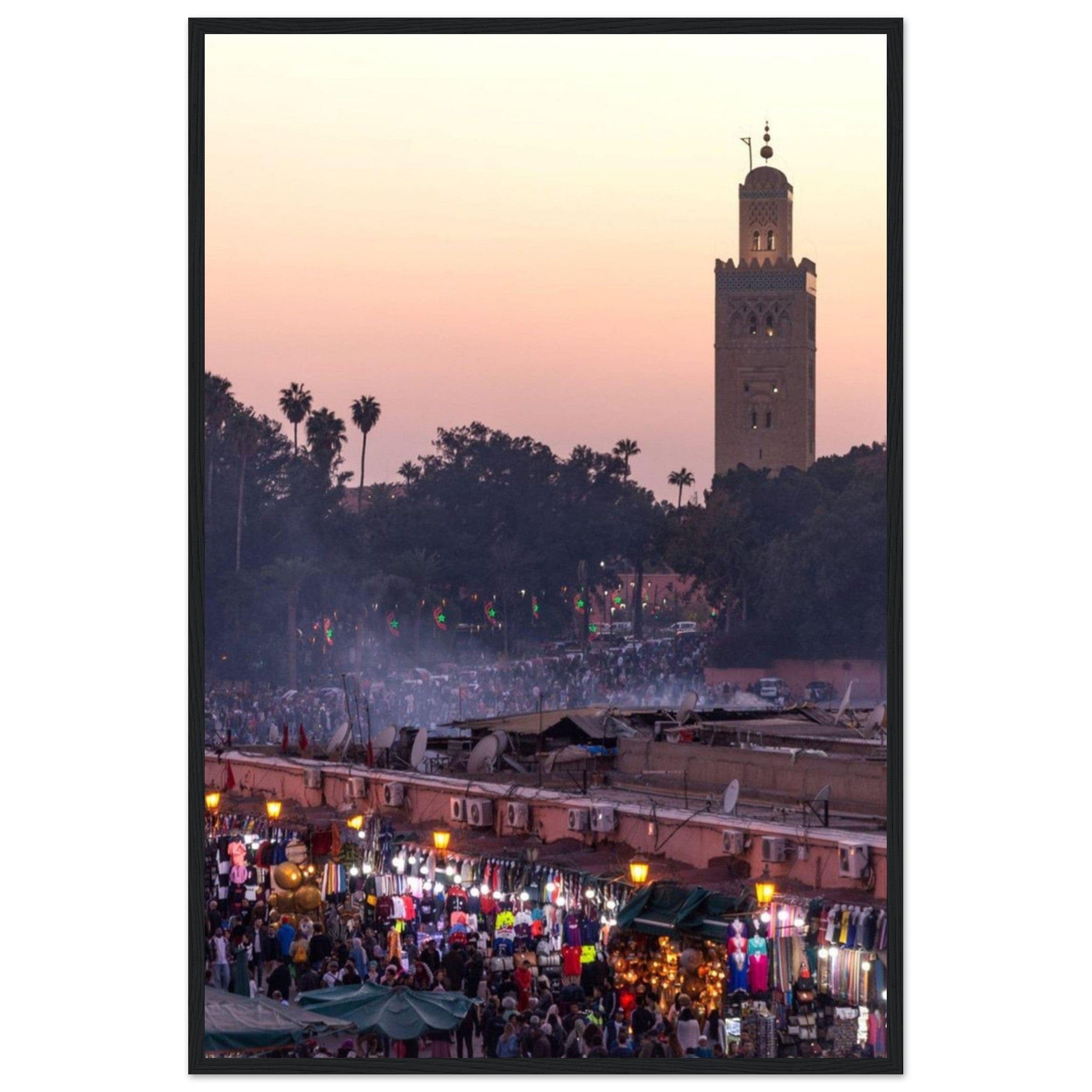 Canvanation Print Material 60x90 cm / 24x36″ Paysage Marocain En Peinture