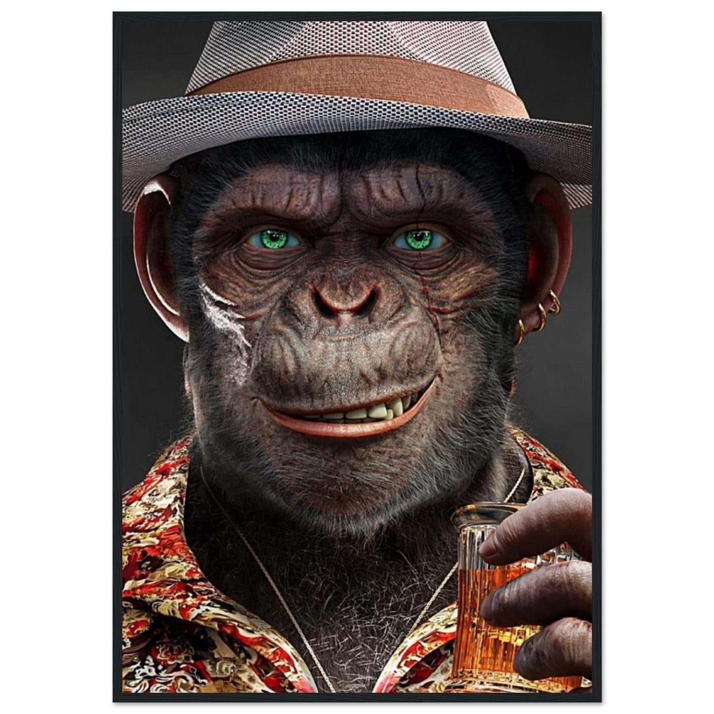 Canvanation Print Material 70x100 cm / 28x40″ Tableau Gorille Couleur