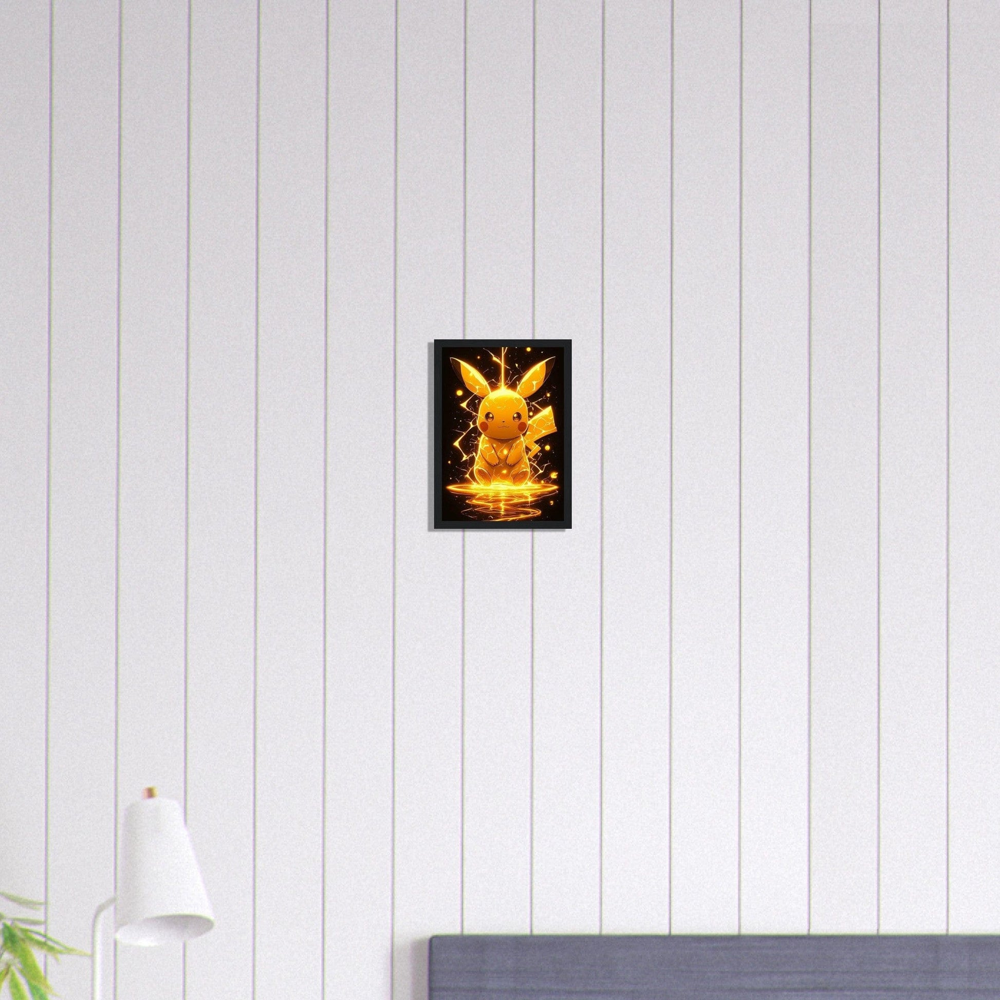 Canvanation Print Material A4 21x29.7 cm / 8x12″ Tableau Pokémon Eclair - Chambre Enfant