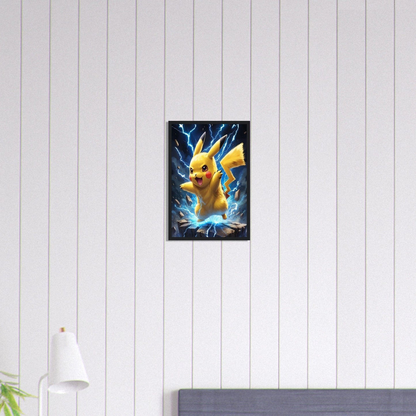 Canvanation Print Material 30x45 cm / 12x18″ Tableau Pokémon Pikachu Attaque