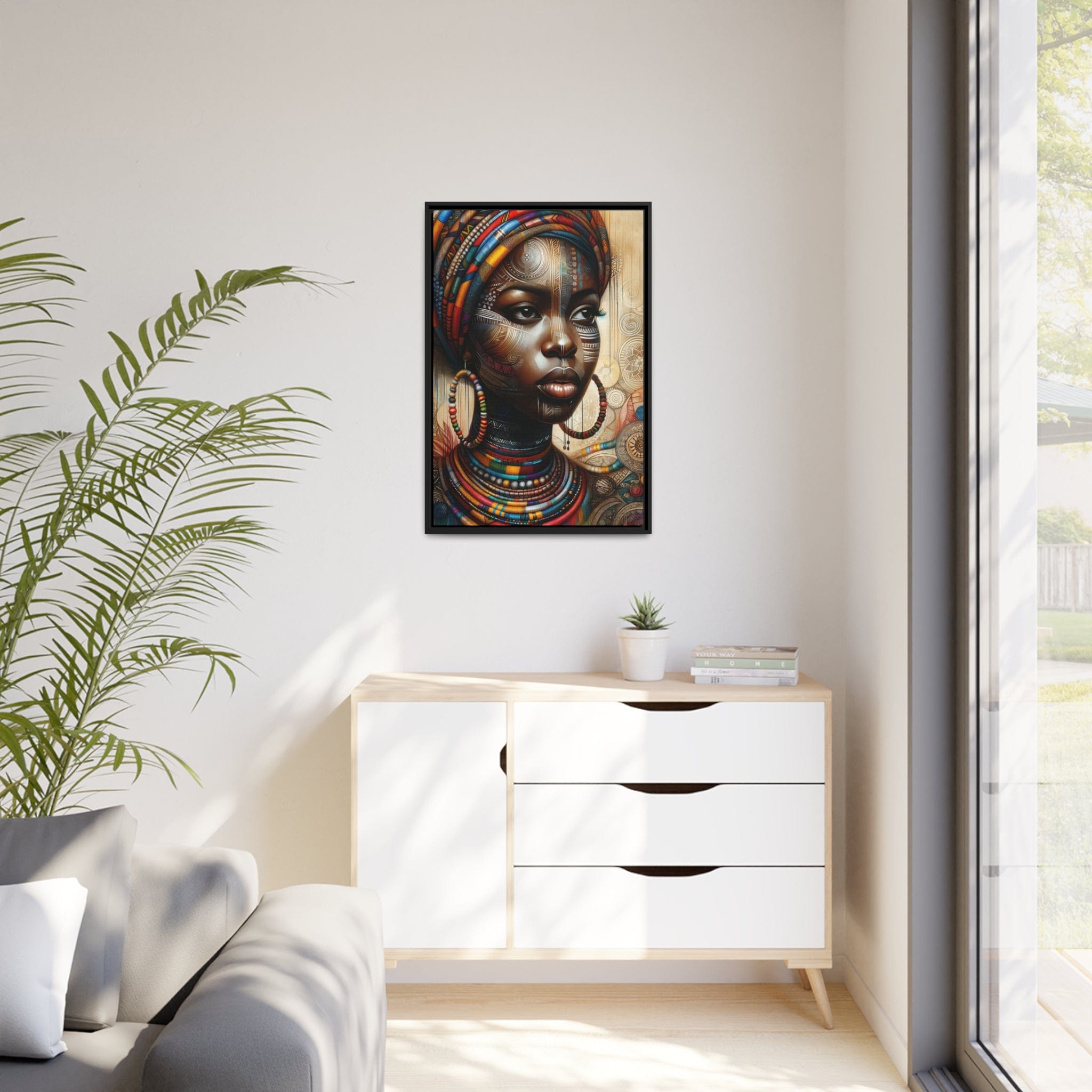Printify Canvas Tableau "La force et la grâce : Beauté africaine au féminin"