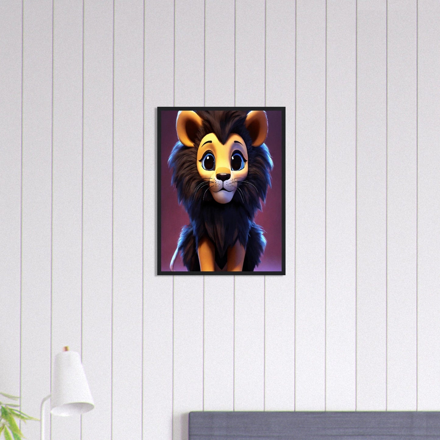 Canvanation Print Material 45x60 cm / 18x24″ Tableau Lionceau Futur Souverain