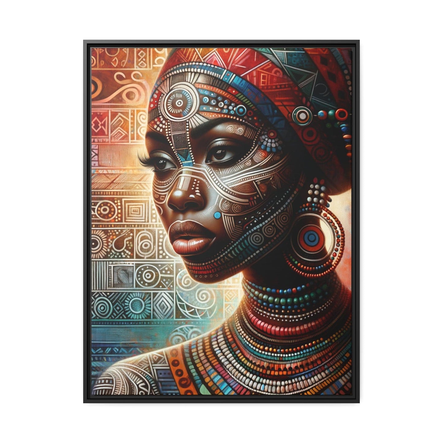 Printify Canvas 76.20 Cm" x 101.60 Cm" (Vertical) Tableau "Femmes africaines: Puissance, Beauté et Résilience"