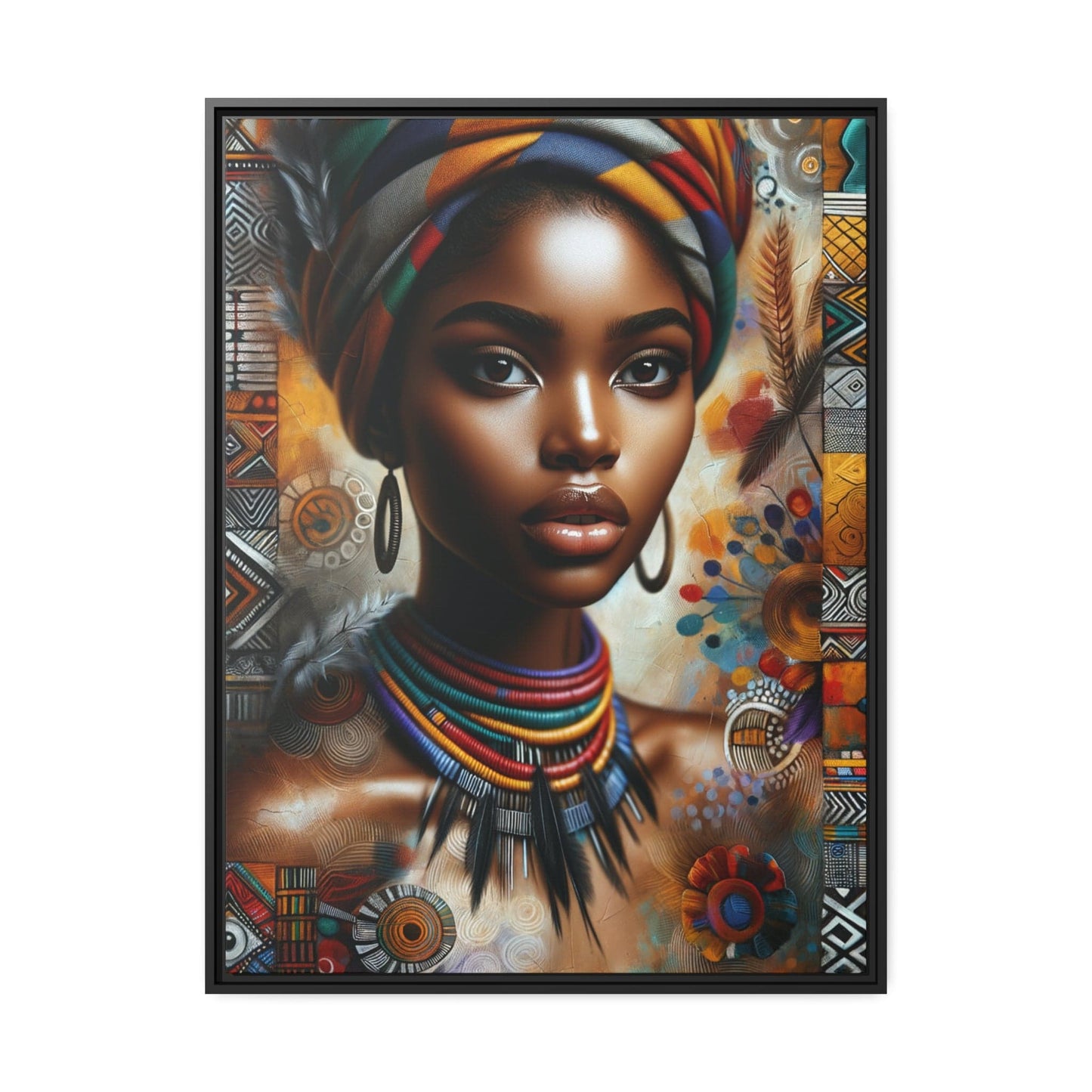 Printify Canvas 76.20 Cm" x 101.60 Cm" (Vertical) Tableau "Femmes africaines : Symboles de force, beauté et résilience"