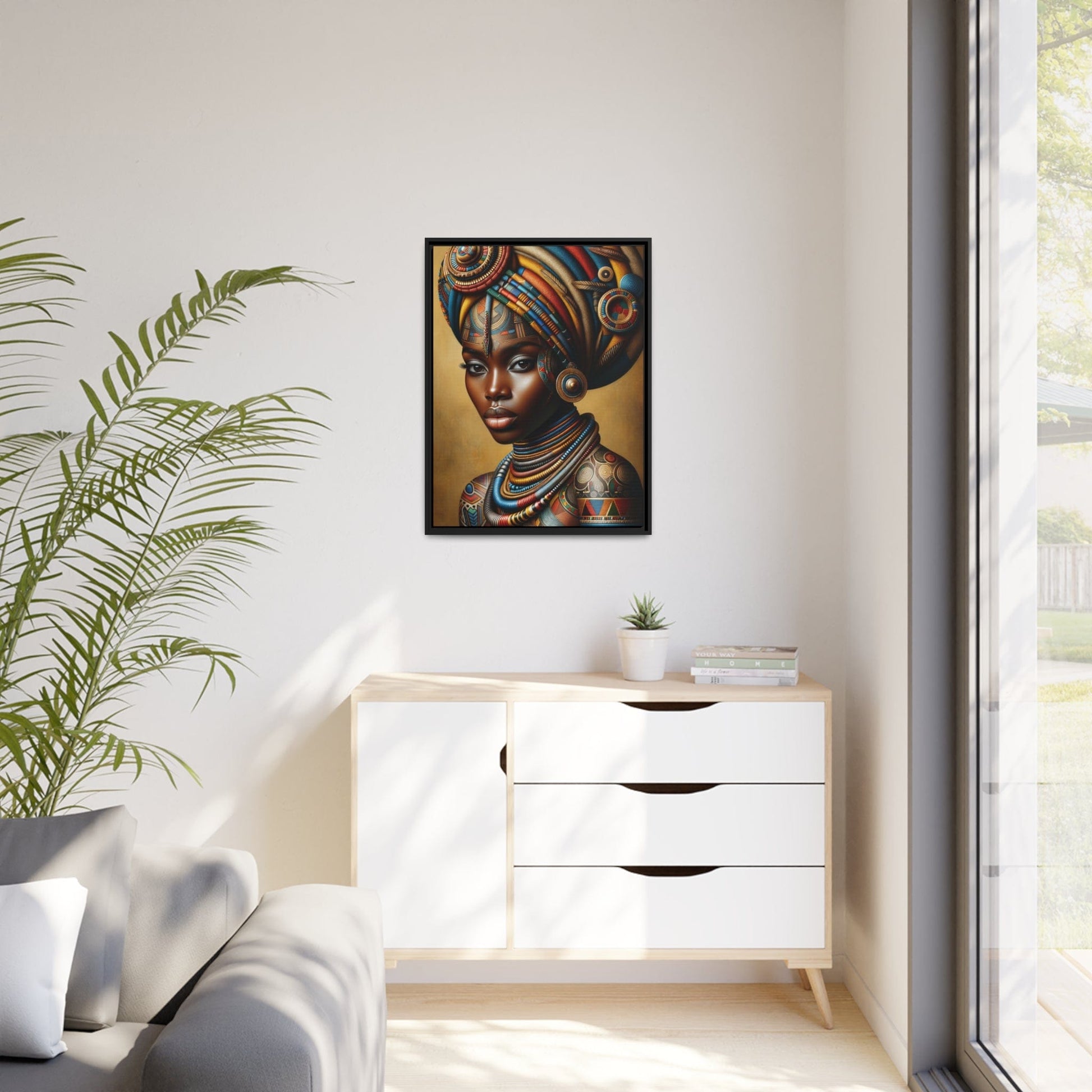 Printify Canvas Tableau "Femmes africaines : L'essence de la beauté et de la résilience."