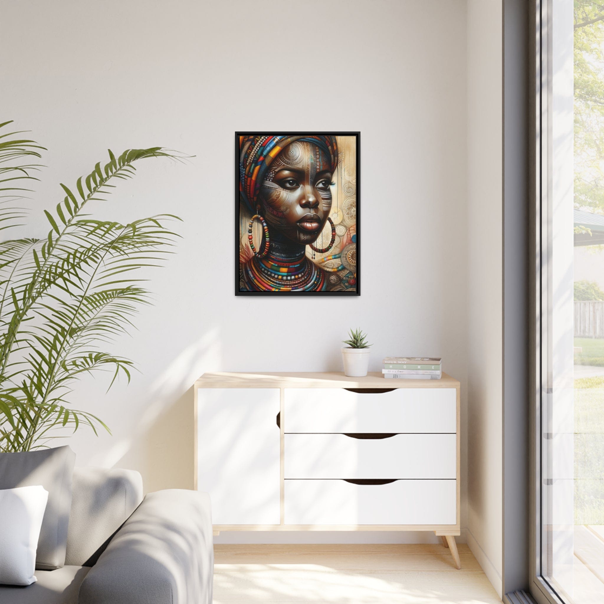 Printify Canvas Tableau "La force et la grâce : Beauté africaine au féminin"